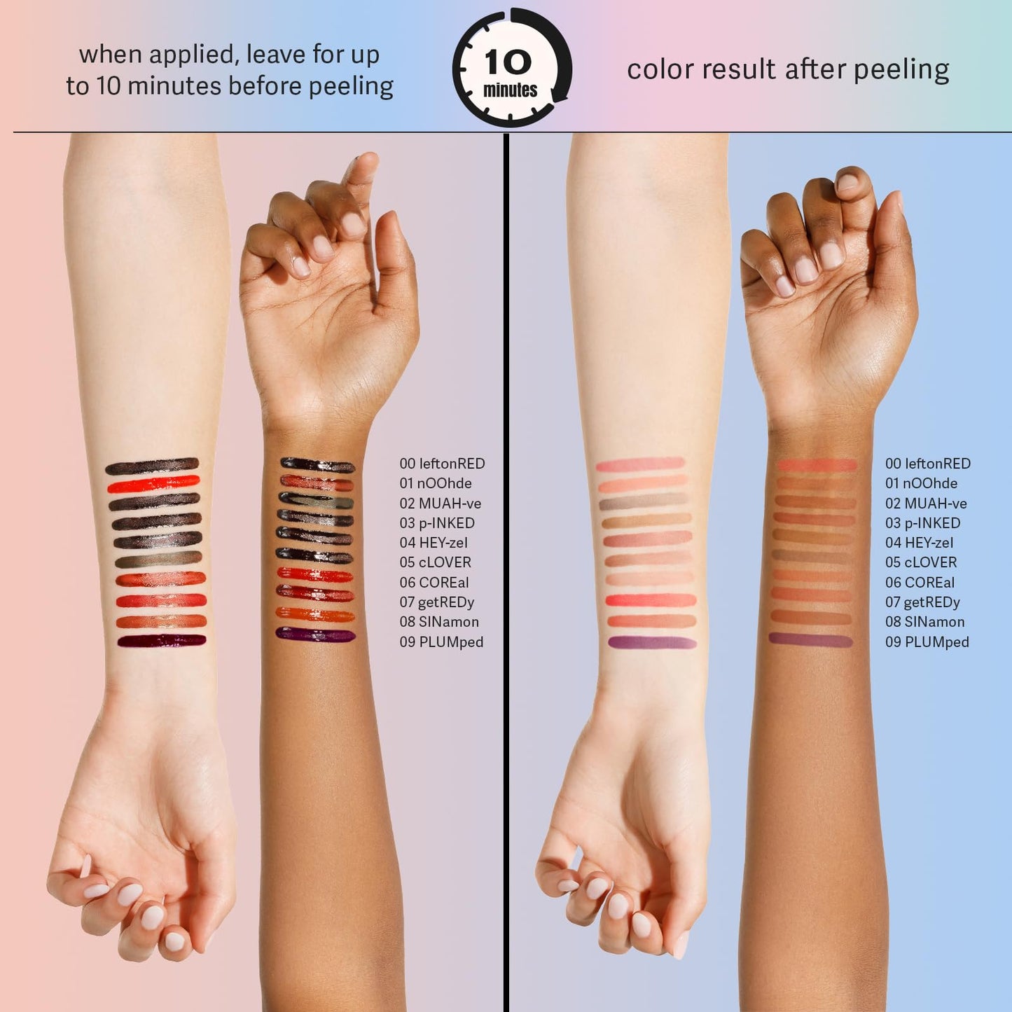 Sacheu Lip Liner Stay-N - Peel Off Lip Stain. Long Lasting Matte Lip Tattoo, Transfer Proof Lipstain Infused with Hyaluronic Acid & Vitamin E, for All Skin Types. Vegan and Cruelty-Free, PLUMped