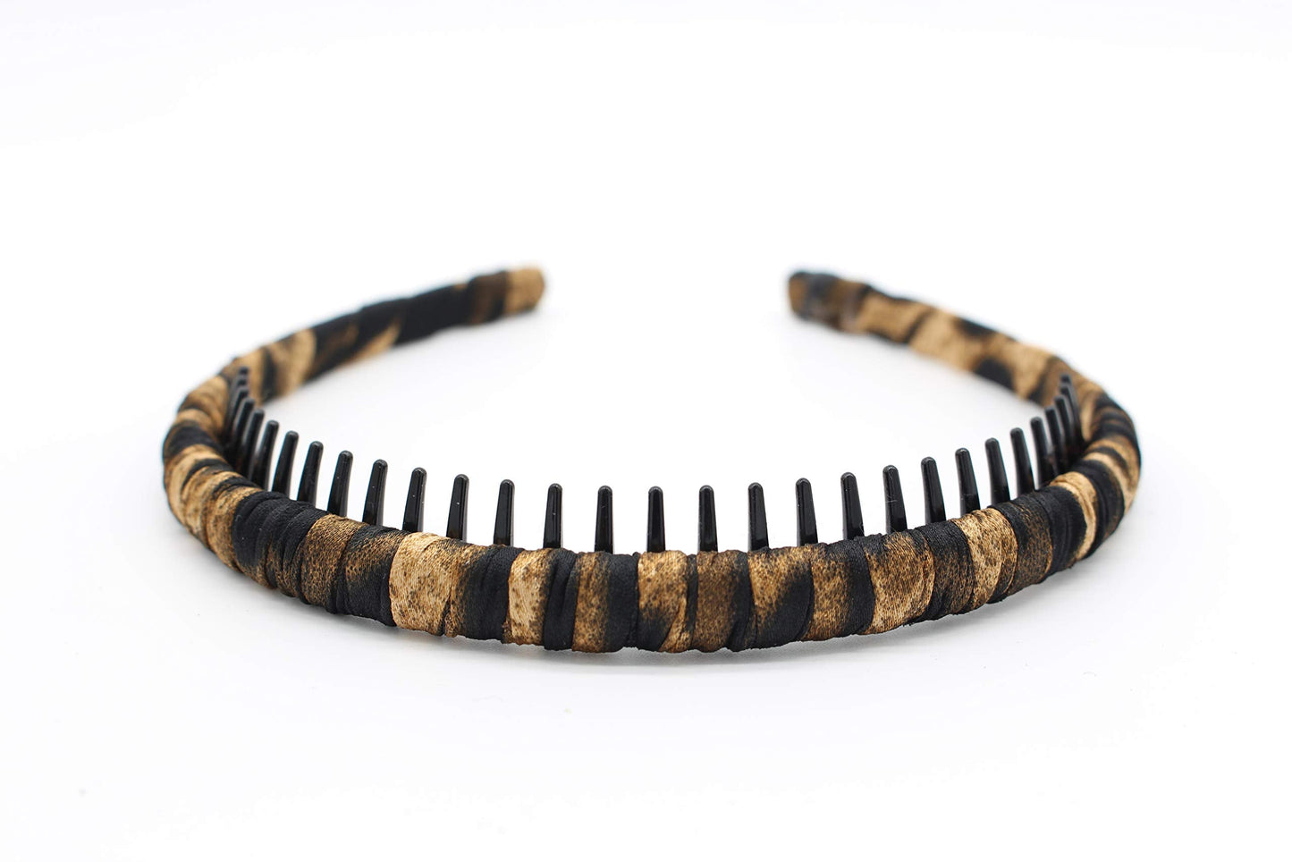 JOBAND Leopard Print hairbands,hair Headbands for women,Fashion Hair Accessories,Non-slip Resin comb teeth hair hoop ((Pack of 4))