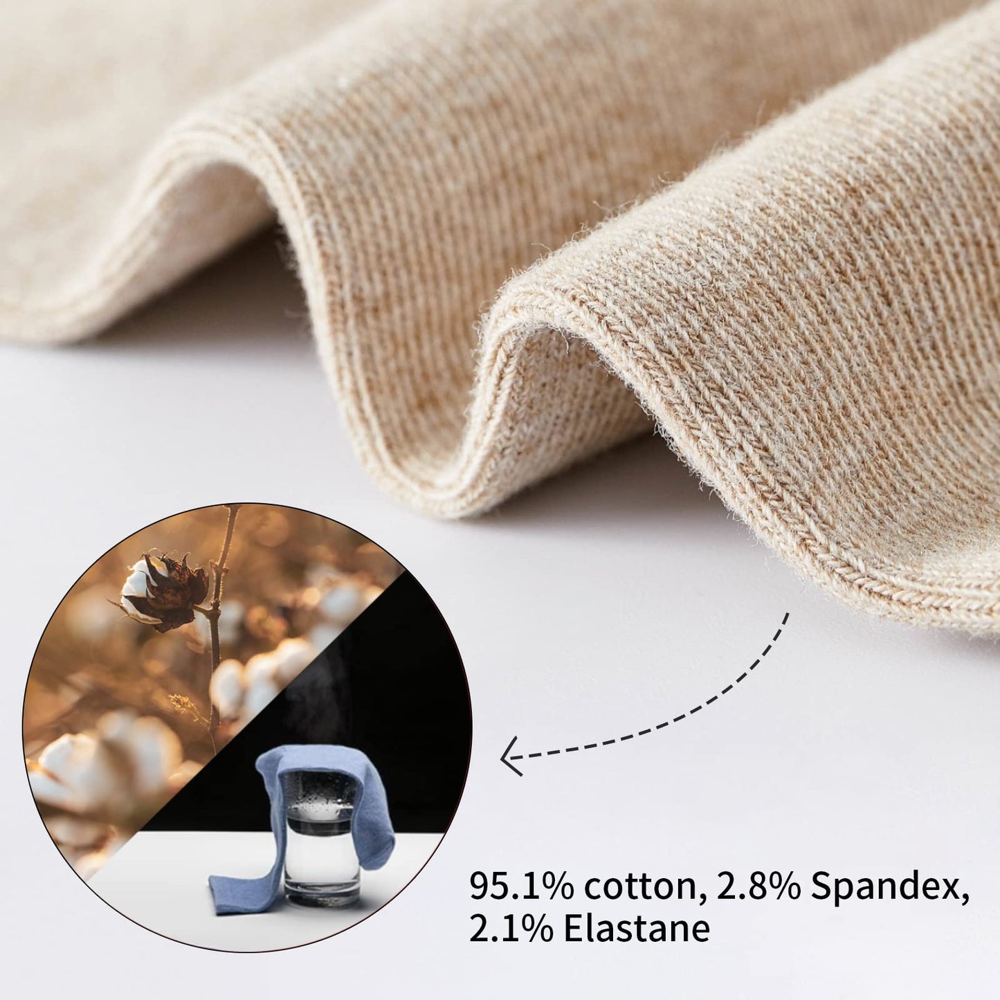 J-BOX Women Cotton Crew Socks,10-Pairs Thin Casual Dress Socks for Business,Trouser, Breathable Soft running Ankle Socks