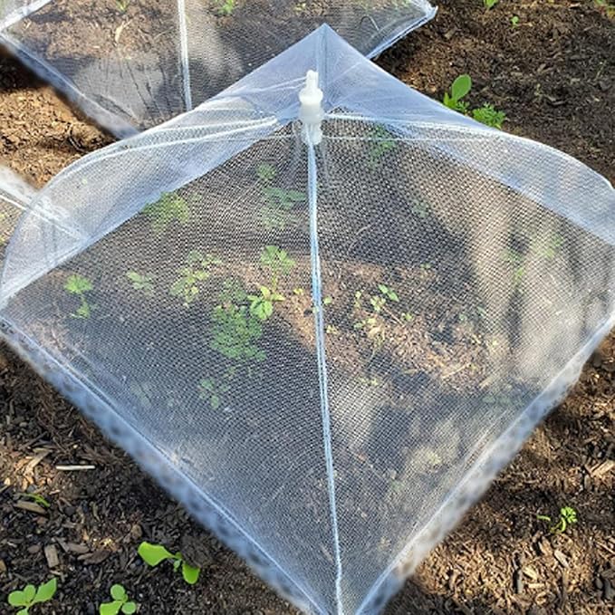 (8Pack) Pop-up Picnic Food Tent Covers, 17x17Inch Foldable Mesh Screen Food Covers for Outdoors, Reusable Food Cover Net Keep Out Flies, Mosquitoes…