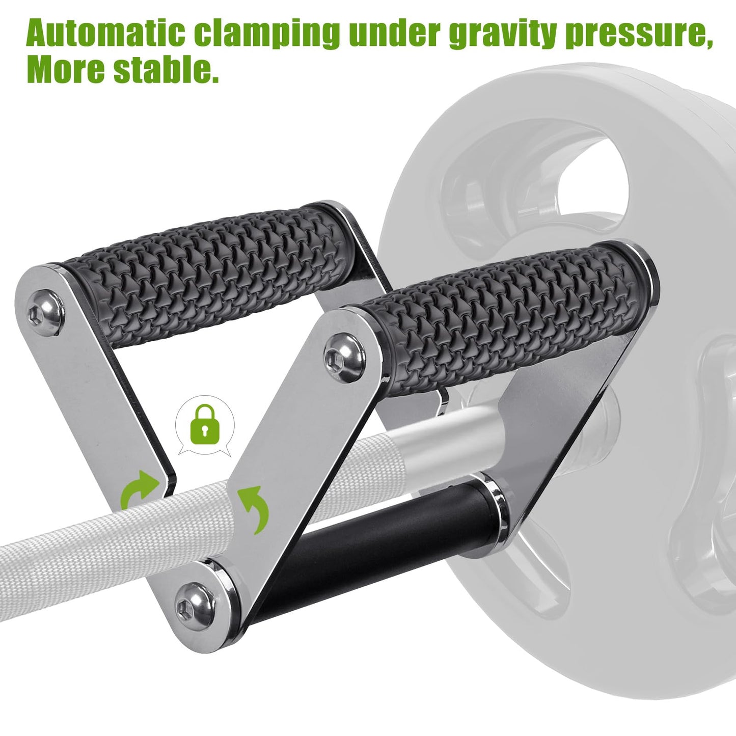 SELEWARE Ergonomic V Bar Row Landmine Handle & T Bar Row Landmine Attachment Combo for 1" Standard Bar and 2" Olympic Bars - Enhance Your Home Gym Power Rack