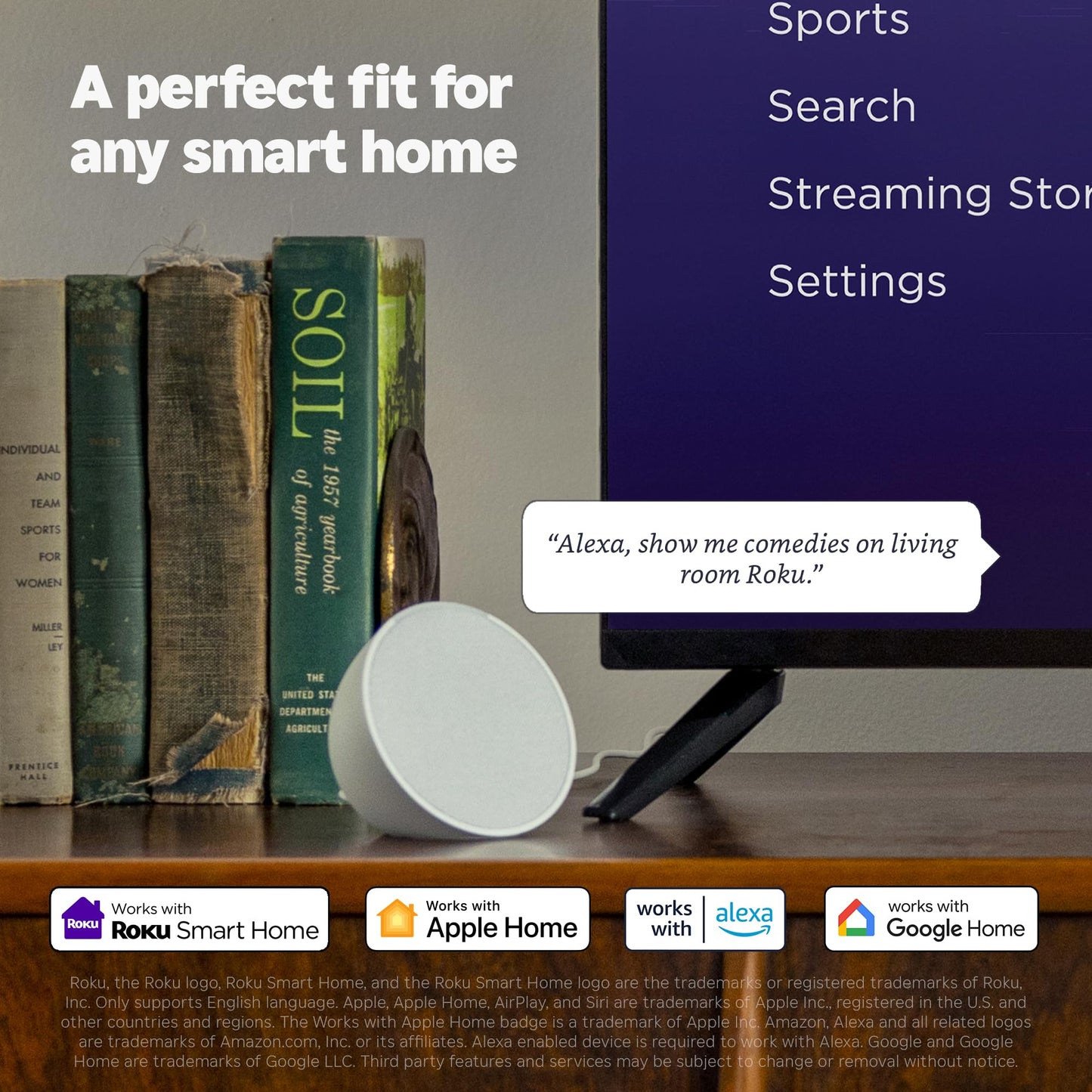 Roku Smart TV 2025 – 65-Inch Plus Series, Mini-LED TV – RokuTV with Enhanced Voice Remote – Flat Screen 4K QLED Television with Dolby Vision & Wi-Fi for Streaming Live Local News, Sports