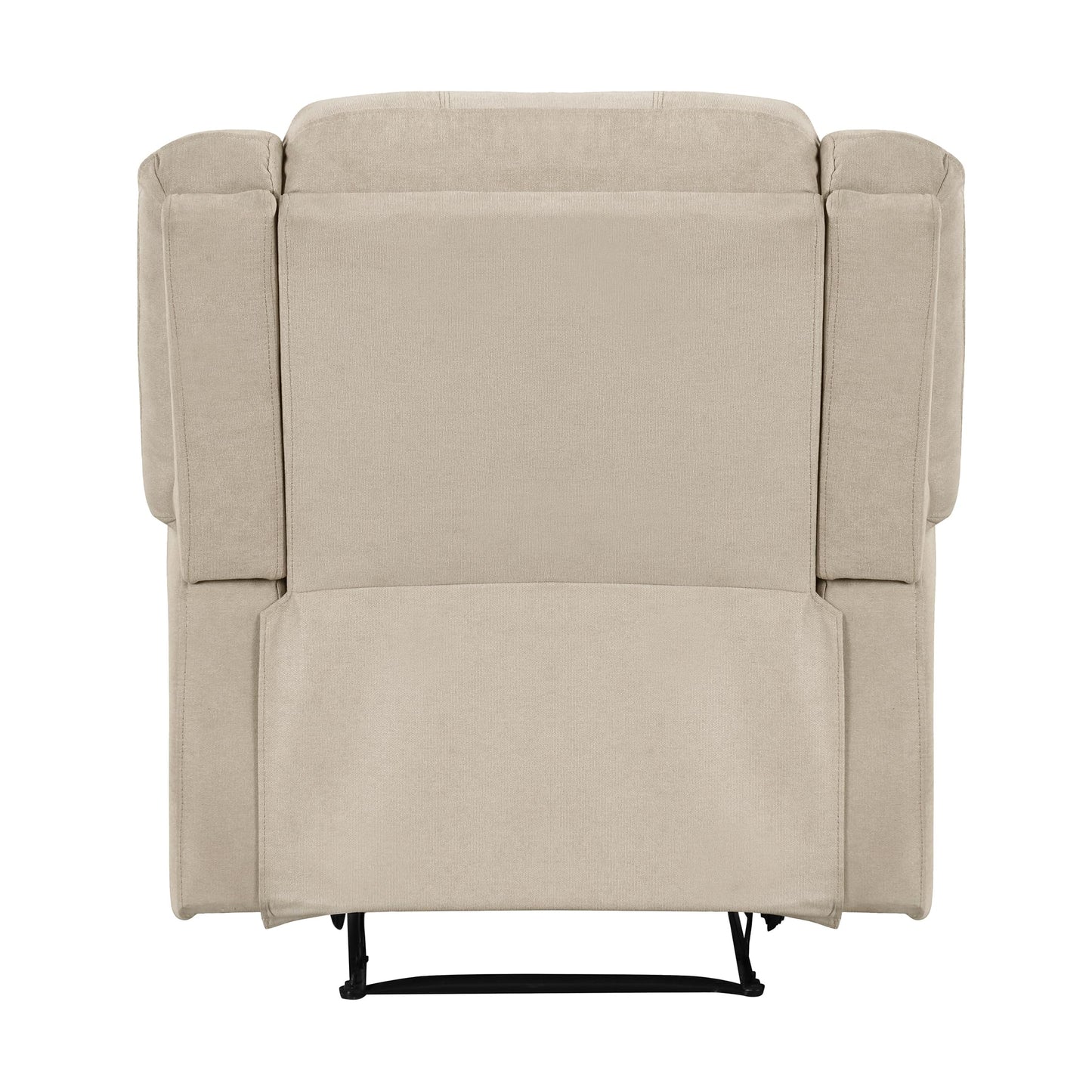 Lexicon Manual Recliner Sofa Chair, Home Theater Seating, Wall Hugger Manual Reclining Nursery Chair for Bedroom/Living Room/Office/Apartment, Oatmeal Textured Fabric