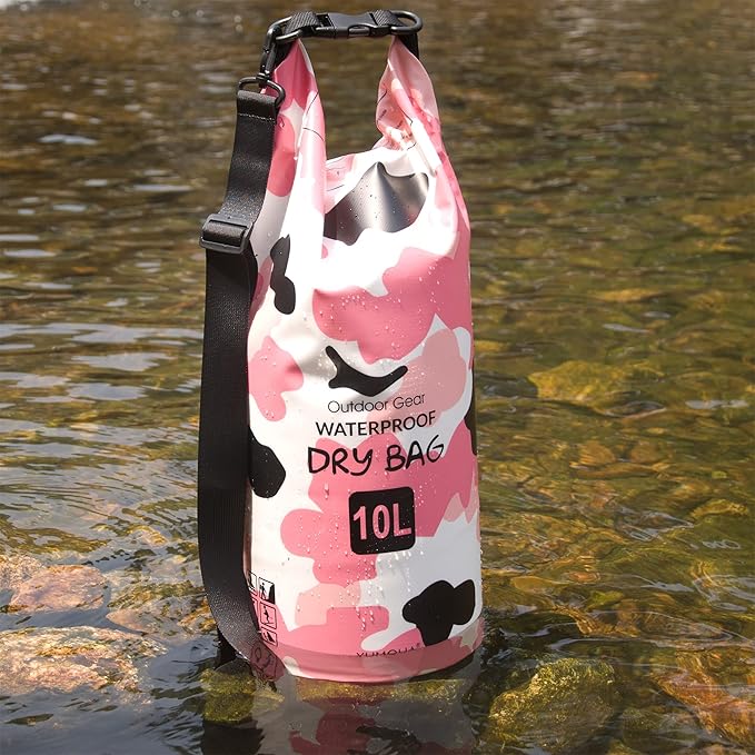 Waterproof Dry Bag Backpack 5L/10L/20L/30L/40L, Roll Top Floating Waterproof Storage Bags for Kayaking, Boating, Swimming, Hiking, Camping and Fishing