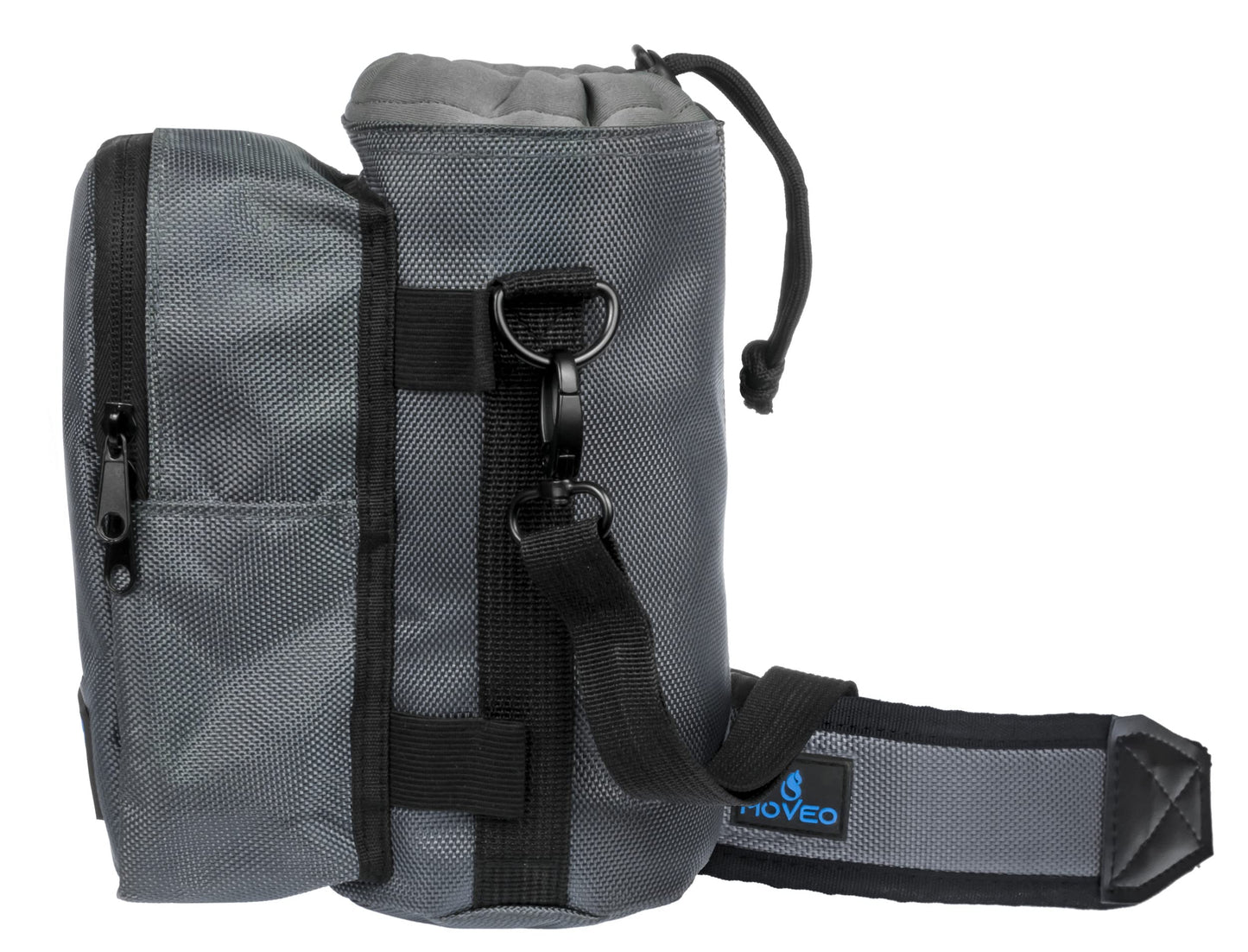 Water Bottle Holder/Carrier, Insulated w/Adjustable Shoulder Strap & Front Pockets - Comfortable Crossbody Water Bottle Holder - Water Bottle Sling Fits 25oz to 40oz Bottles