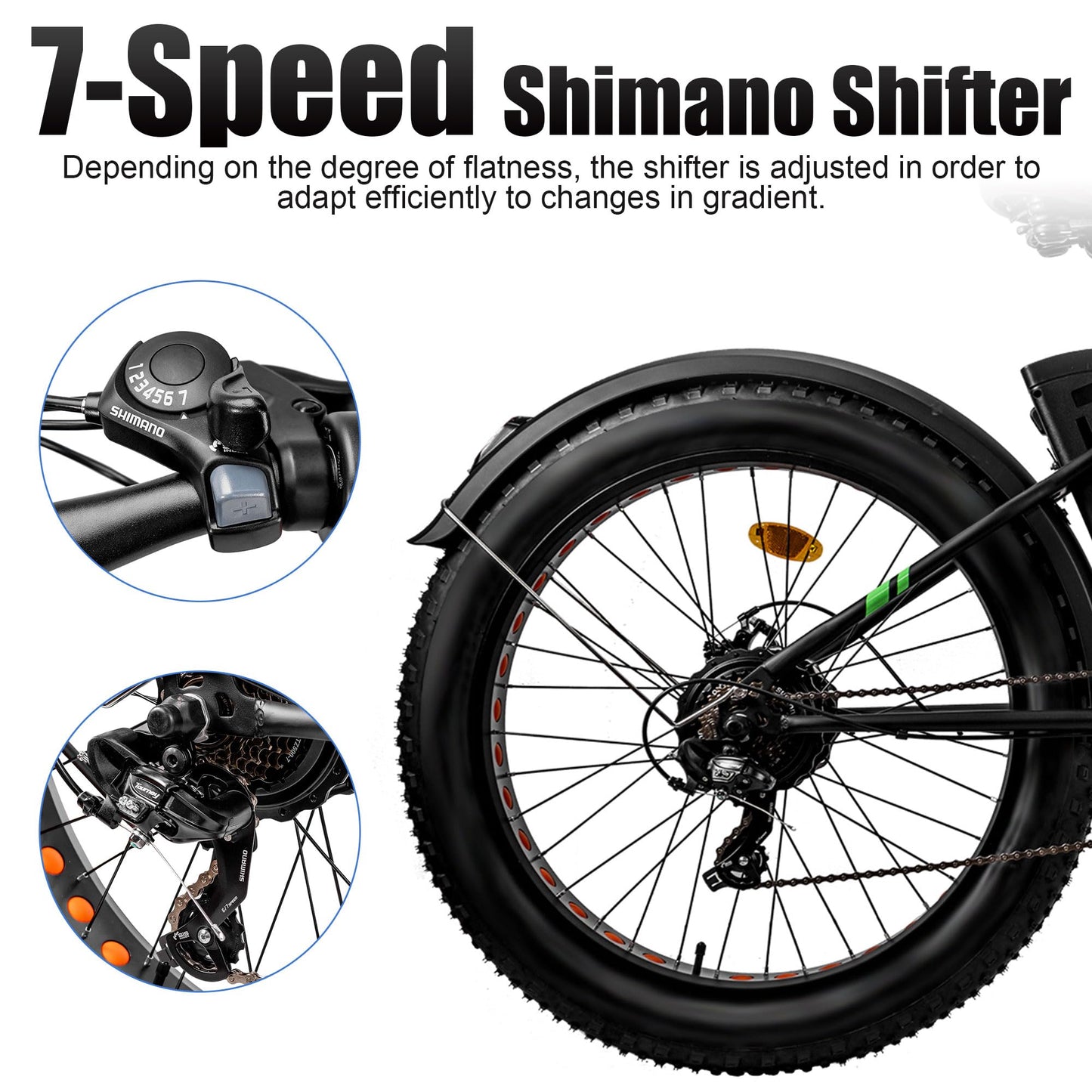 NAKTO Electric Bike, 1000W Electric Bike for Adults,48V 12Ah Removable Battery, 26×4.0" Fat Tire E-Bike, 28MPH Electric Mountain Commuting Cruise Electric Bicycle.