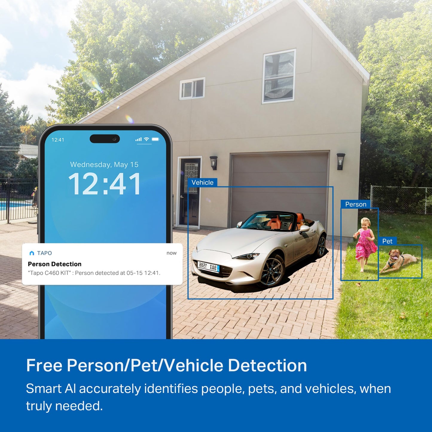 Tapo MagCam 4K Solar, 4K Ultra HD Outdoor Wireless Battery Camera w/Solar Panel โ 24/7 Capture, Free Person/Vehicle Detection, Starlight Color Night Vision, Works w/Alexa & Google Home