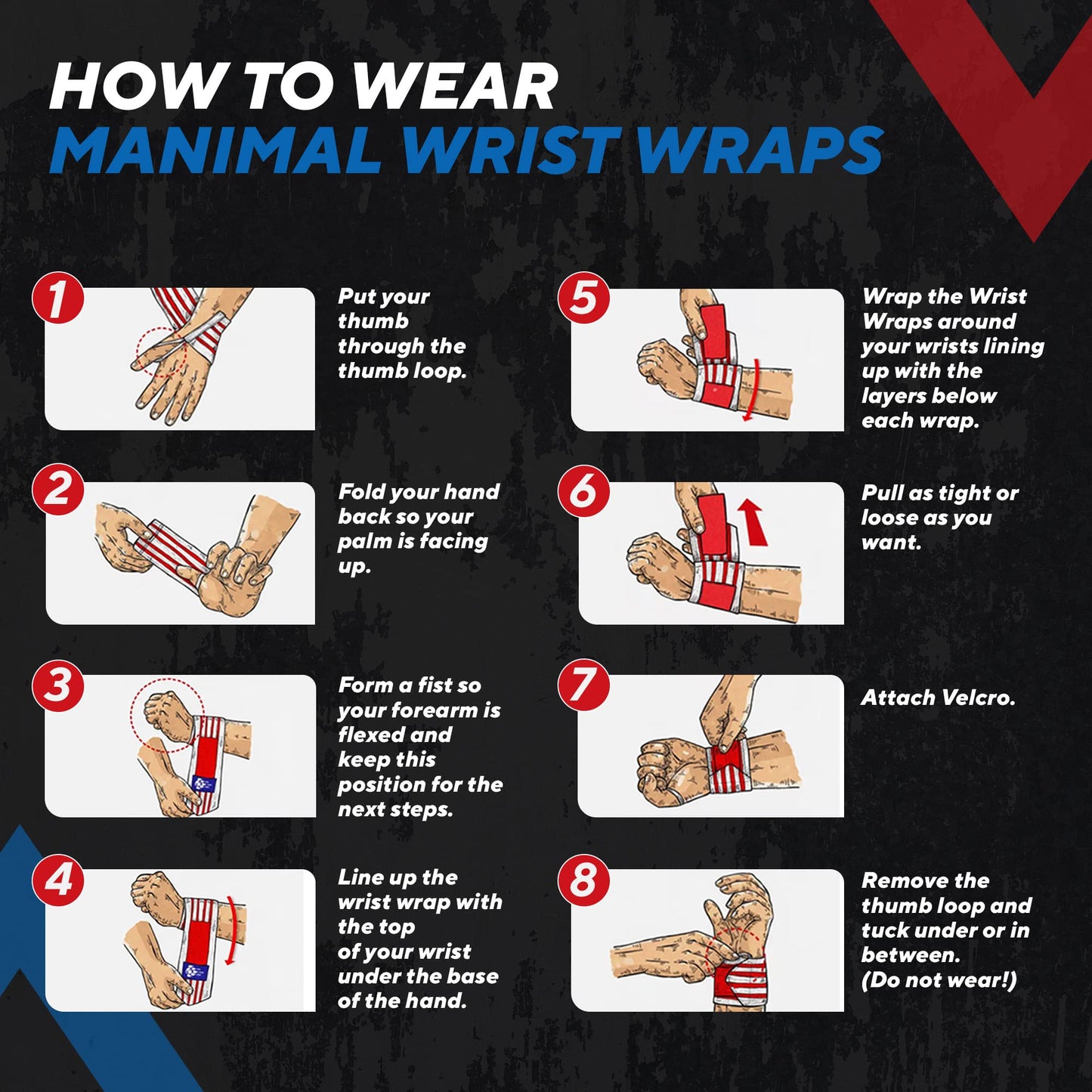 MANIMAL Wrist Wraps for Weightlifting - Professional Wrist Straps for Men and Women - Strength Training, Bodybuilding, Powerlifting, Cross Fit - Eliminate Wrist Pain with Durable Support (Since 2010)