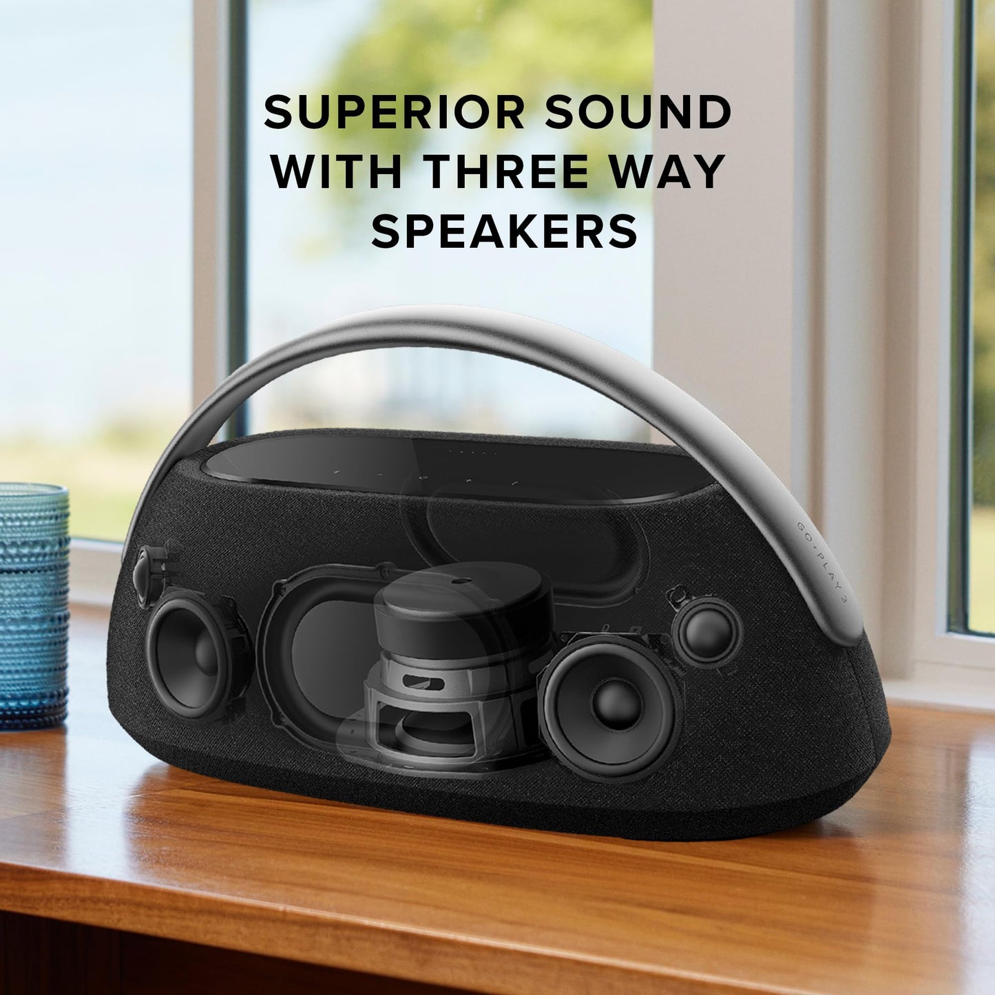 Harman Kardon Go + Play 3 - Portable Bluetooth Speaker - Black