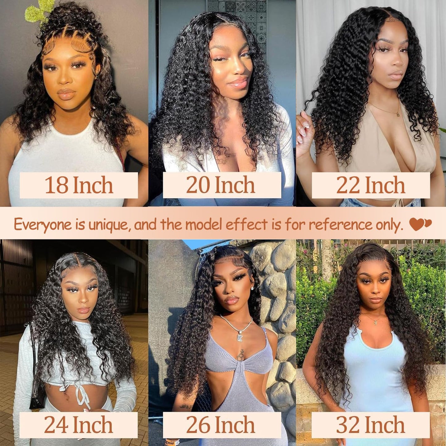 Aonou 13x4 Deep Wave Lace Front Wigs Human Hair Pre Plucked 180% Density HD Transparent Lace Closure Wigs Human Hair for Women 24 Inch Curly Frontal Wig Brazilian Virgin Human Hair (24 inch)