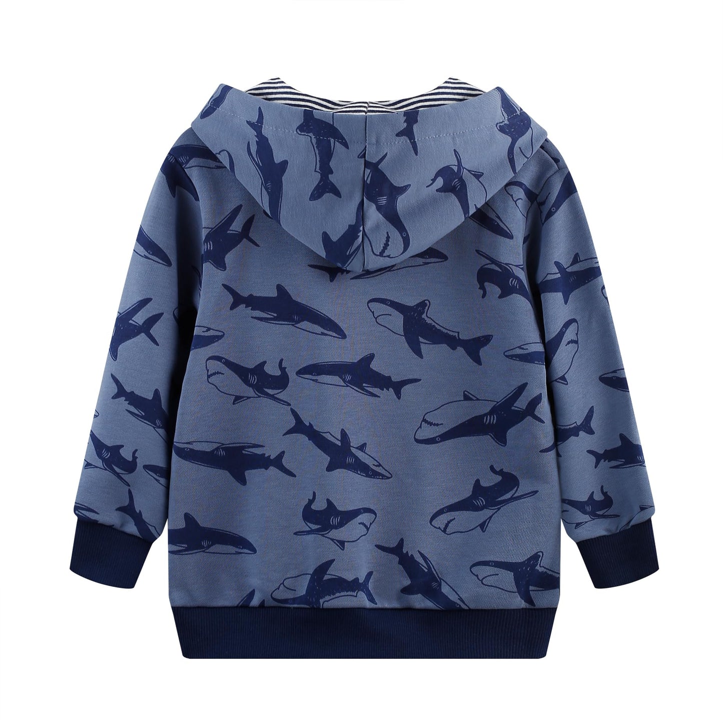Akyzic Baby Boys Shark Hoodie Sweatshirt Toddler Long Sleeve Cotton Pullover Shirts Kids Winter Warm Sweater Tops shark-8222-6T