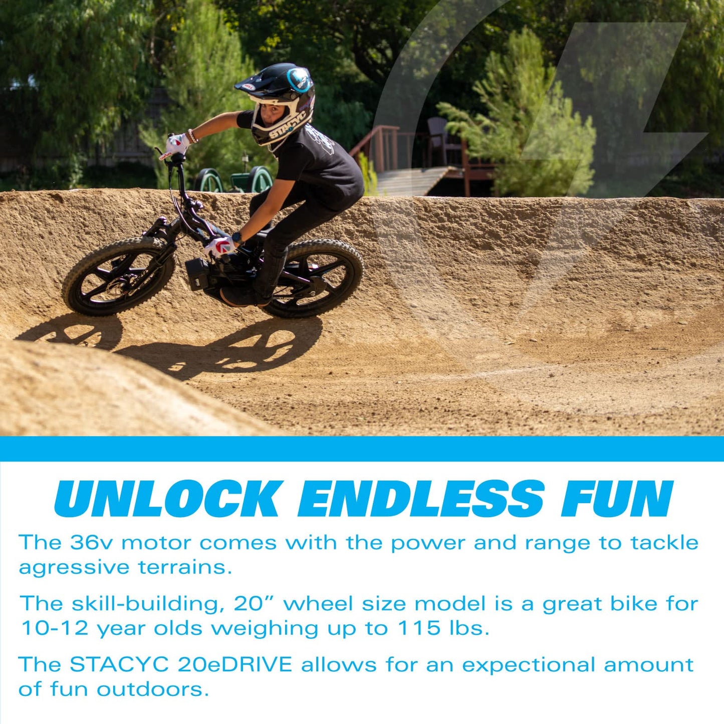 STACYC Brushless 20eDRIVE Electric Balance Bike with Additional 6AH 36V E Bike Battery