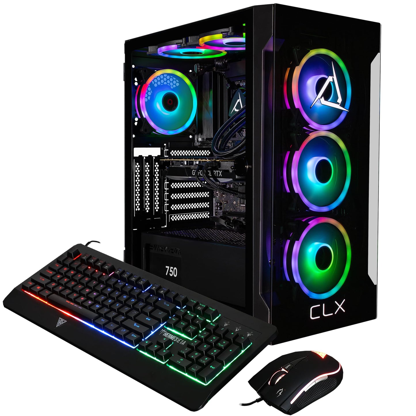 CLX Gaming PC - Intel Core i9 14900KF 3.2GHz, GeForce RTX 4070 Super, 1TB NVMe M.2 SSD, 4TB HDD, 32GB DDR5 RGB Memory, 360mm AIO, WiFi, Windows 11 Home, Black