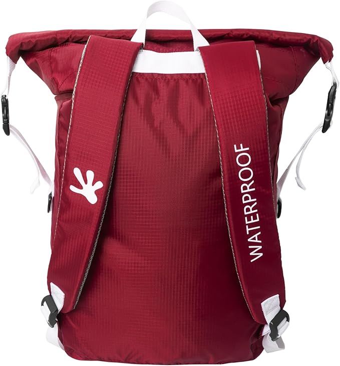 geckobrands Lightweight 30L Waterproof Backpack - Lightweight Watertight Outdoor Bag Hiking Traveling Light Water Activities