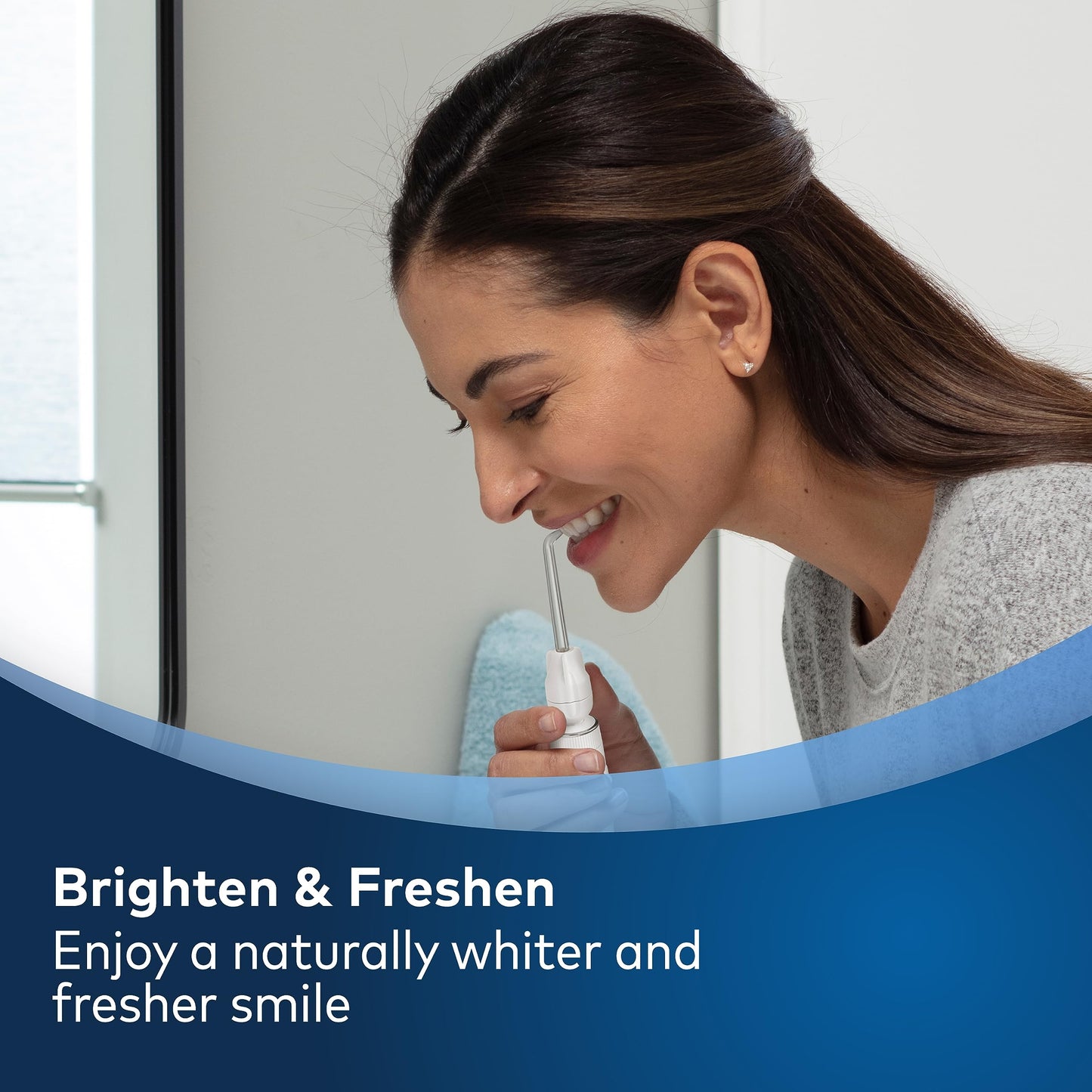 Waterpik Aquarius Water Flosser with 10 Settings, 7 Tips, ADA Accepted Black WP-662 Bundle with Waterpik Fresh Mint Whitening Refill Tablets 30 Count WT-30