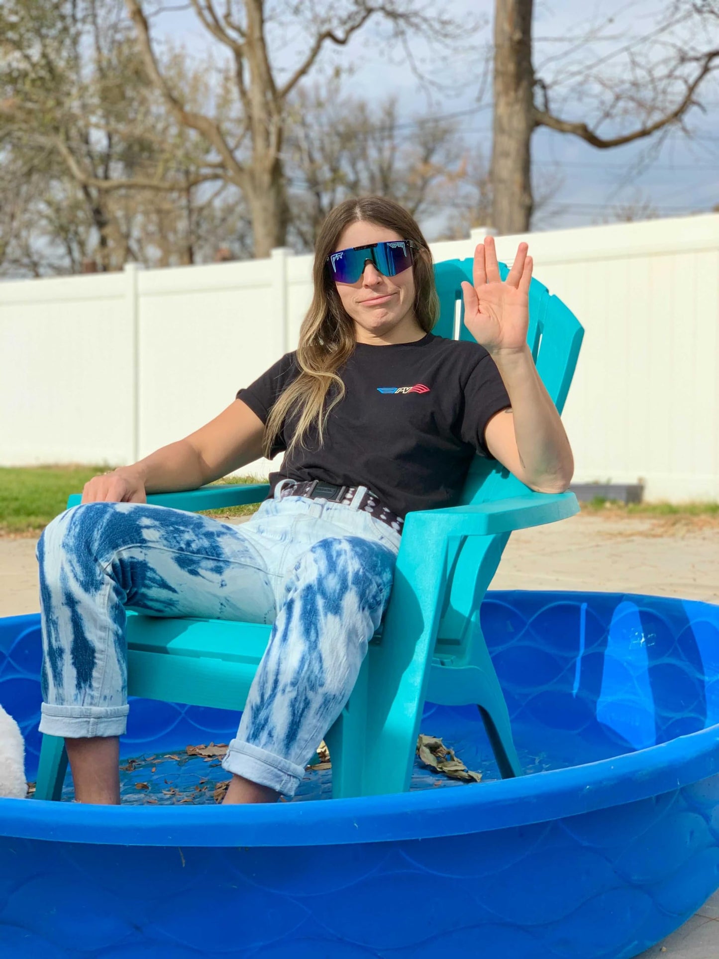 Pit Viper The 2000 Sunglasses (The Midnight 2000 with Z87+ Blue Lens)