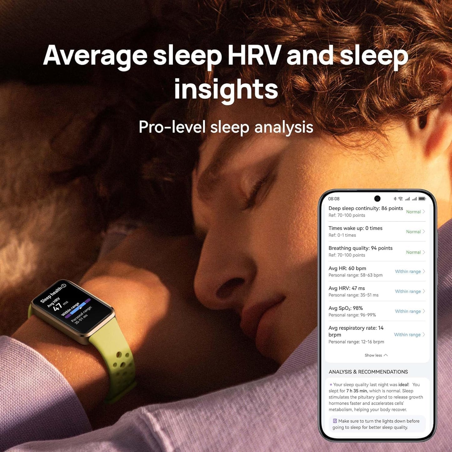 HUAWEI Band 10 Smartwatch Aluminum Alloy Case up to 14 Days Battery Life iOS Android Average Sleep HRV and Sleep Insights with an AI-Powered Fitness Monitoring Tracker Sleep Breathing (Matte Black)
