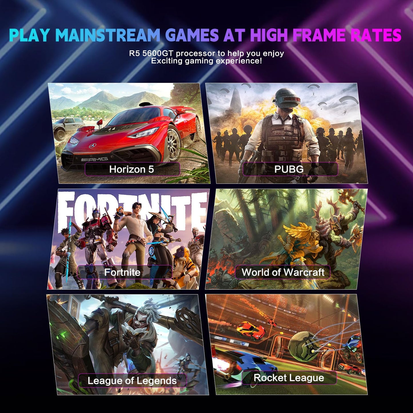 AEXPXO PC Desktop,AMD Ryzen 5 5600GT 3.6GHz,16GB DDR4 RAM 3200MHz,1TB NVME SSD,Supply WiFi/Bluetooth Support for Office, Light Entertainment, Video Editing