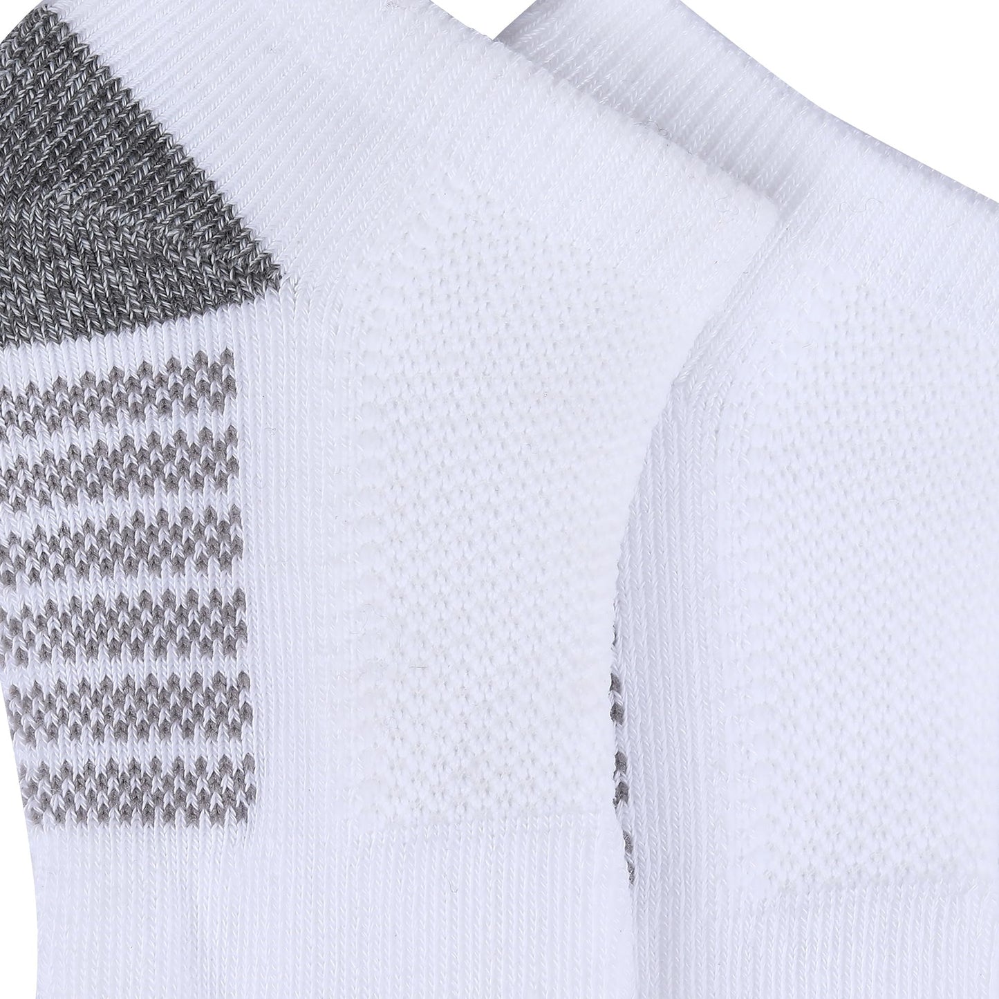 Columbia Men's 6 Pack Athletic No Show Socks, Grey/White, Shoe Size 6-12
