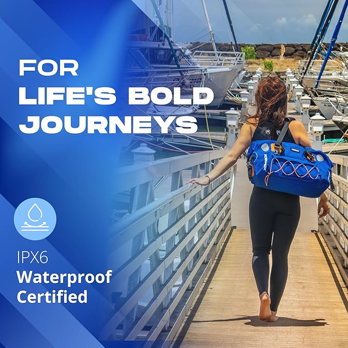 KRONOX Waterproof Duffel Bag - Large Heavy-Duty Drybag for Boating, Camping and Travel