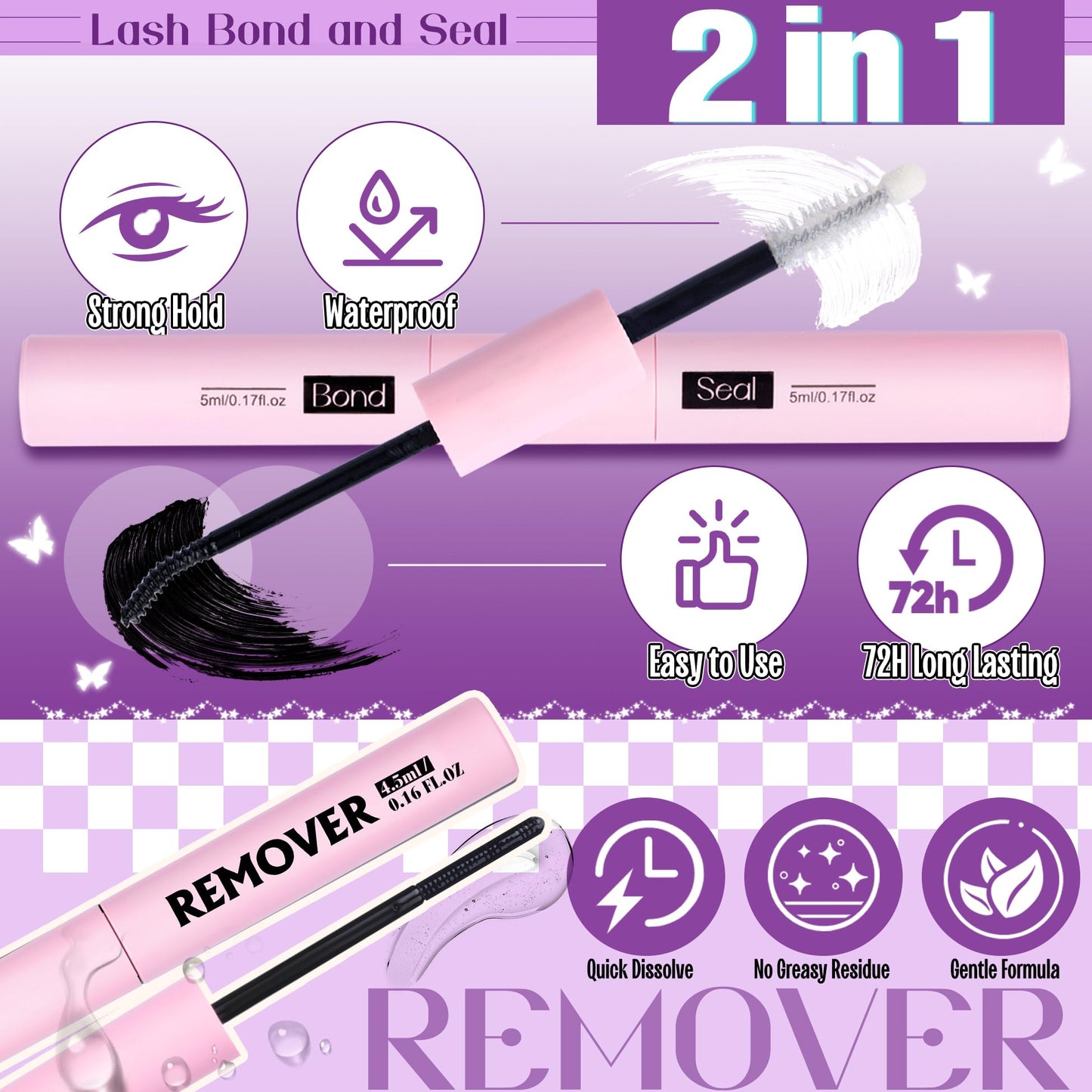 Natural Lash Clusters Kit Wispy Eyelash Clusters CC Curl Cluster Eyelash Extensions 132 pcs Individual Lash Extensions DIY Lash Extension Kit with Lash Bond and Seal and Remover Lash Kit by Mavphnee