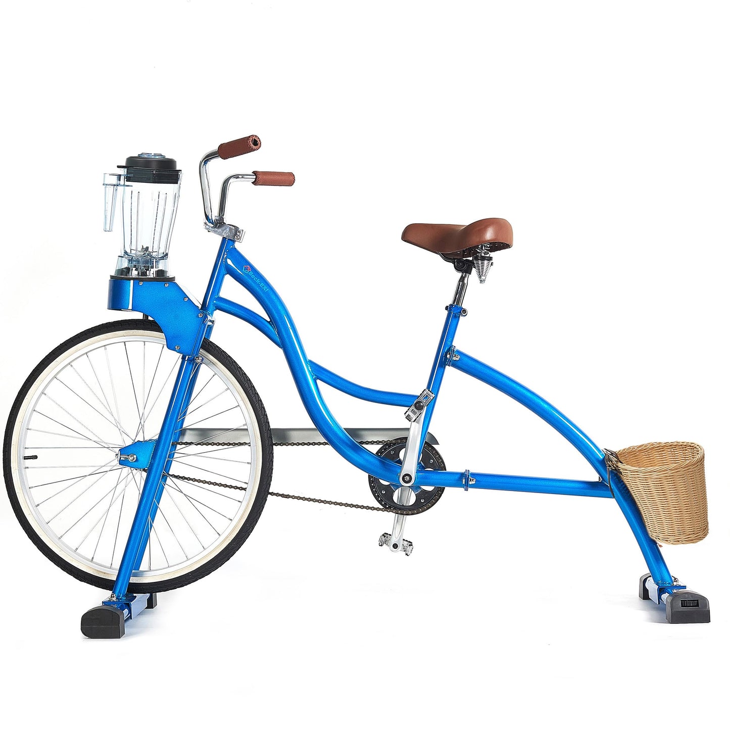 Blue Smoothie Bike Blender Outdoor Bicycle Blender Fruit Vegetable Tools Juice Extractor Commercial Fitness Machine