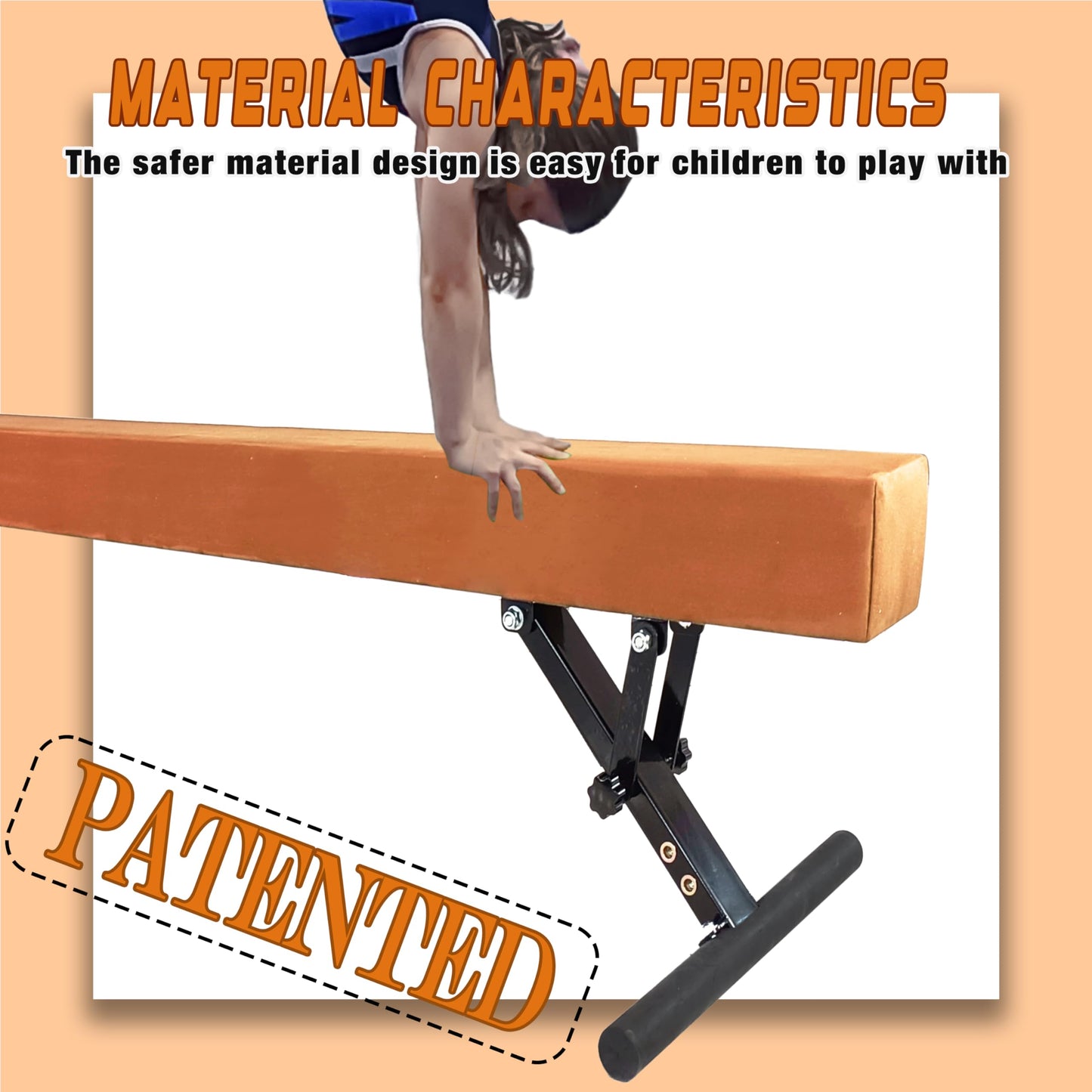 Seliyoo Adjustable Balance Beam,8FT gymnasitcs Beam, Balance Beam for Kids Ages 3-20,high and Lower Floor Beam,Gym Equipment for All Skills Practice at Home