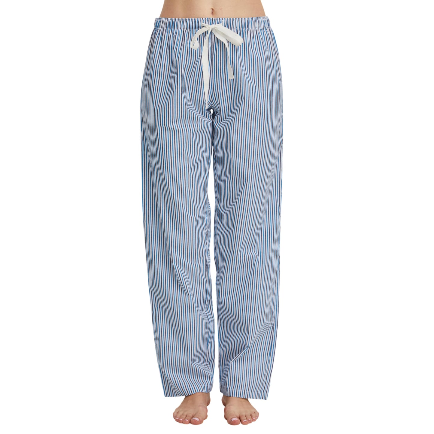 CYZ Women's 100% Cotton Woven Poplin Sleep Pajama Pants,F24010,Large