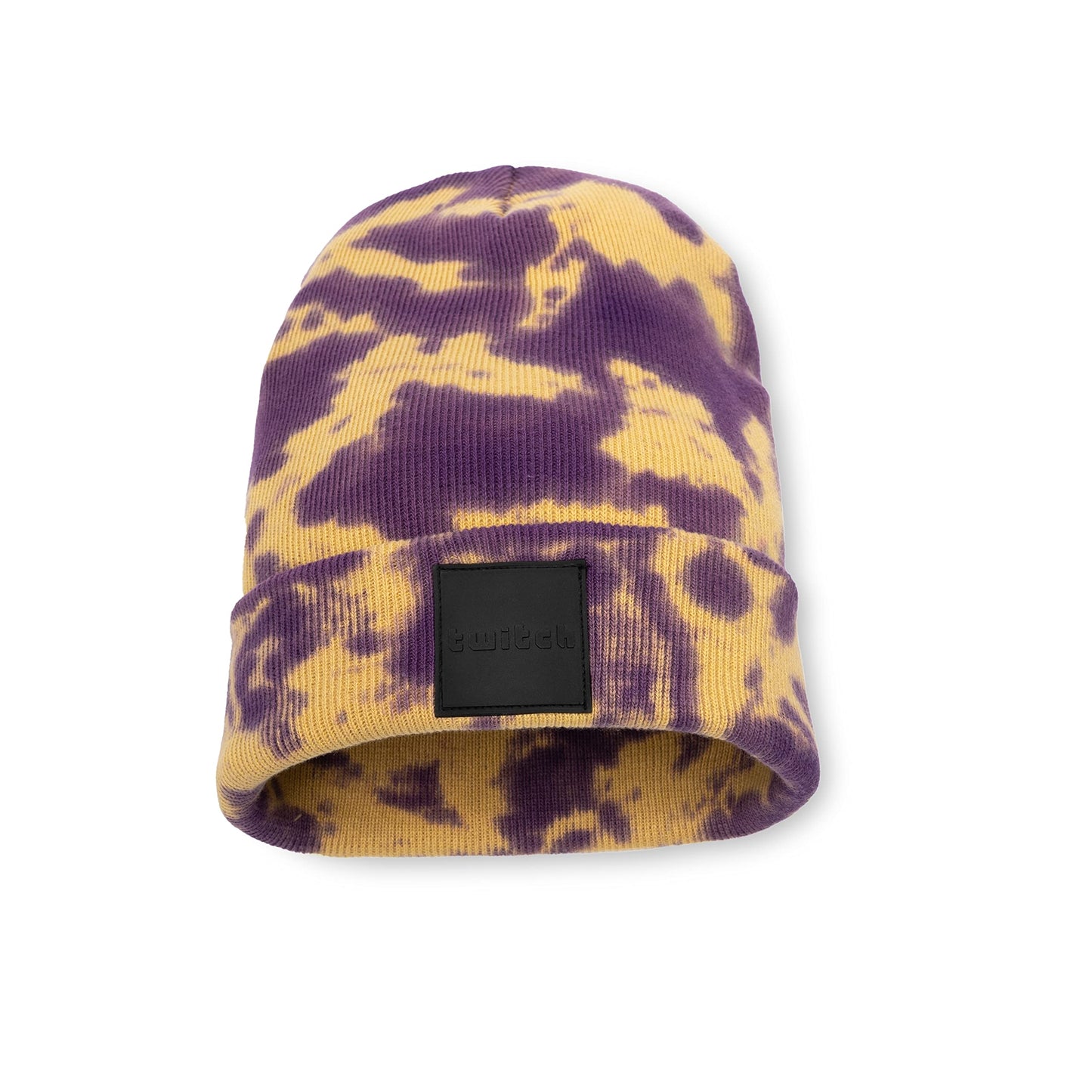 Twitch Logo Beanie - Purple Tie Dye