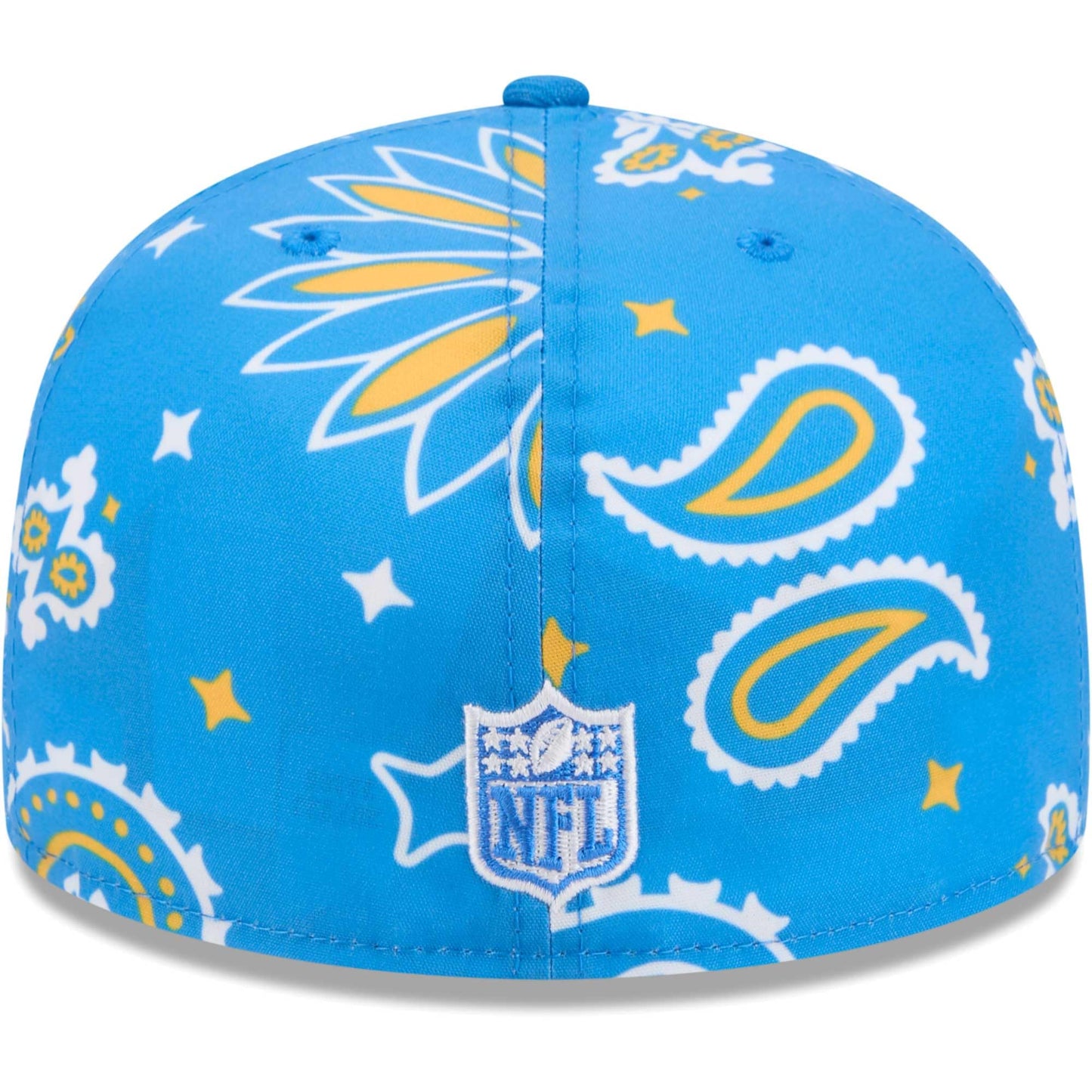 New Era Men's Powder Blue Los Angeles Chargers Paisley 59FIFTY Fitted Hat