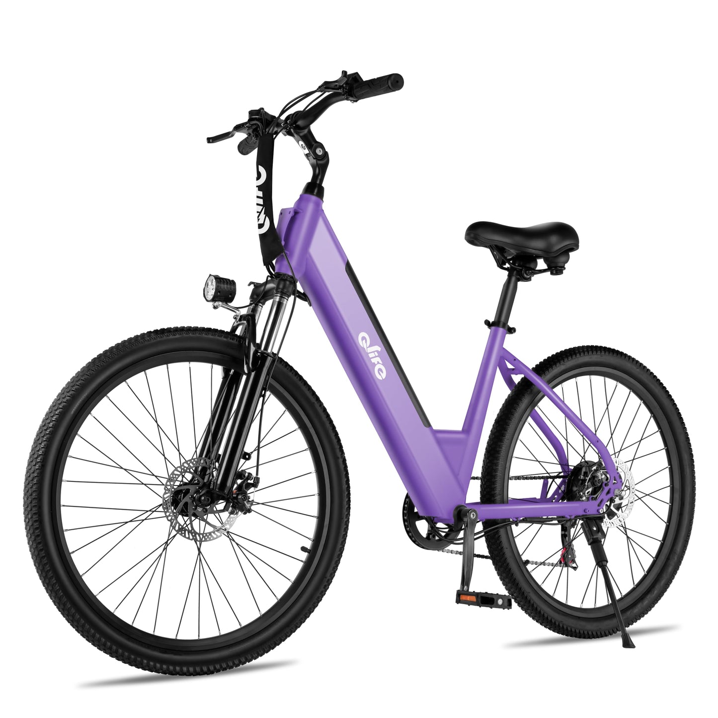 Qlife Cityone Electric Bike for Adults 26" Step-Through 22MPH Ebike with 2.1" Tire,UL2849 Certified Built-in Removable Battery,Peak 750W Motor Ebikes with 7 Speed,Commuter E Bicycle,Purple