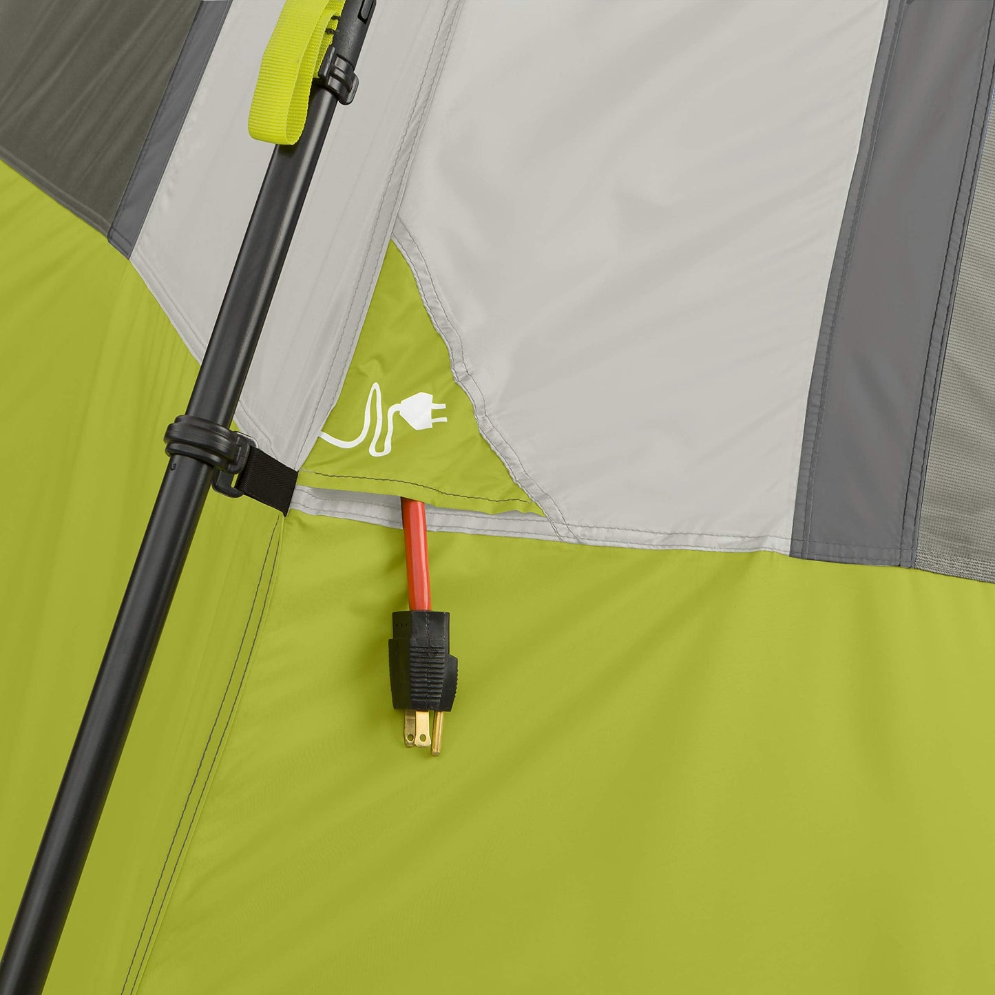 CORE 6 Person Instant Cabin Tent | Portable Large Pop Up Tent with Easy 60 Second Camp Setup for Family Camping | Included Hanging Organizer for Outdoor Camping Accessories