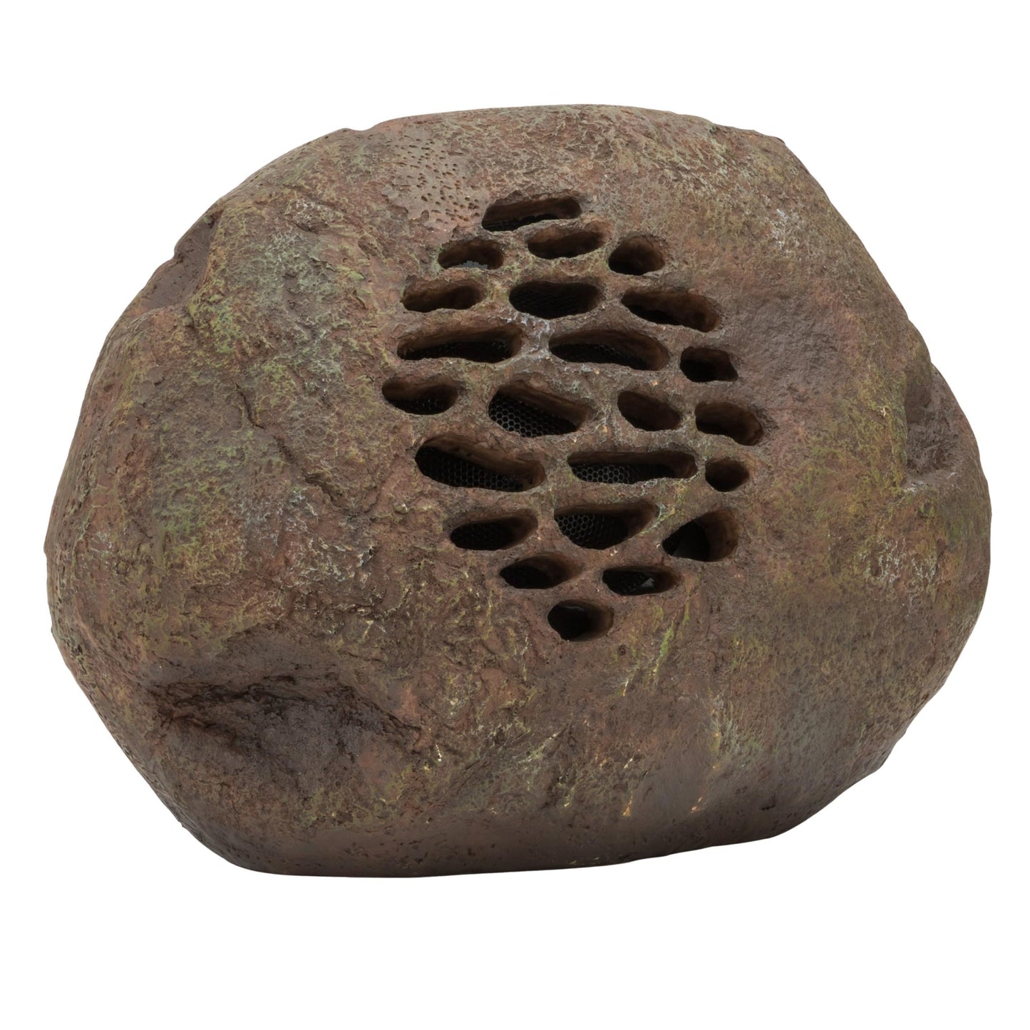 Alpine Corporation Weather-Resistant Bluetooth Solar-Powered Outdoor Wireless Rock Speaker - Set of 2