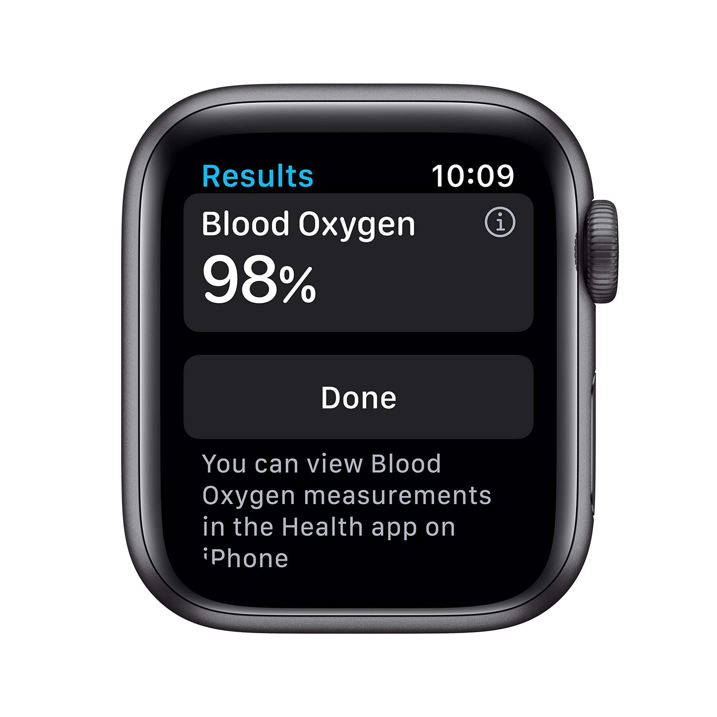Apple Watch Series 6 (GPS, 40mm) - Space Gray Aluminum Case with Black Sport Band (Renewed)
