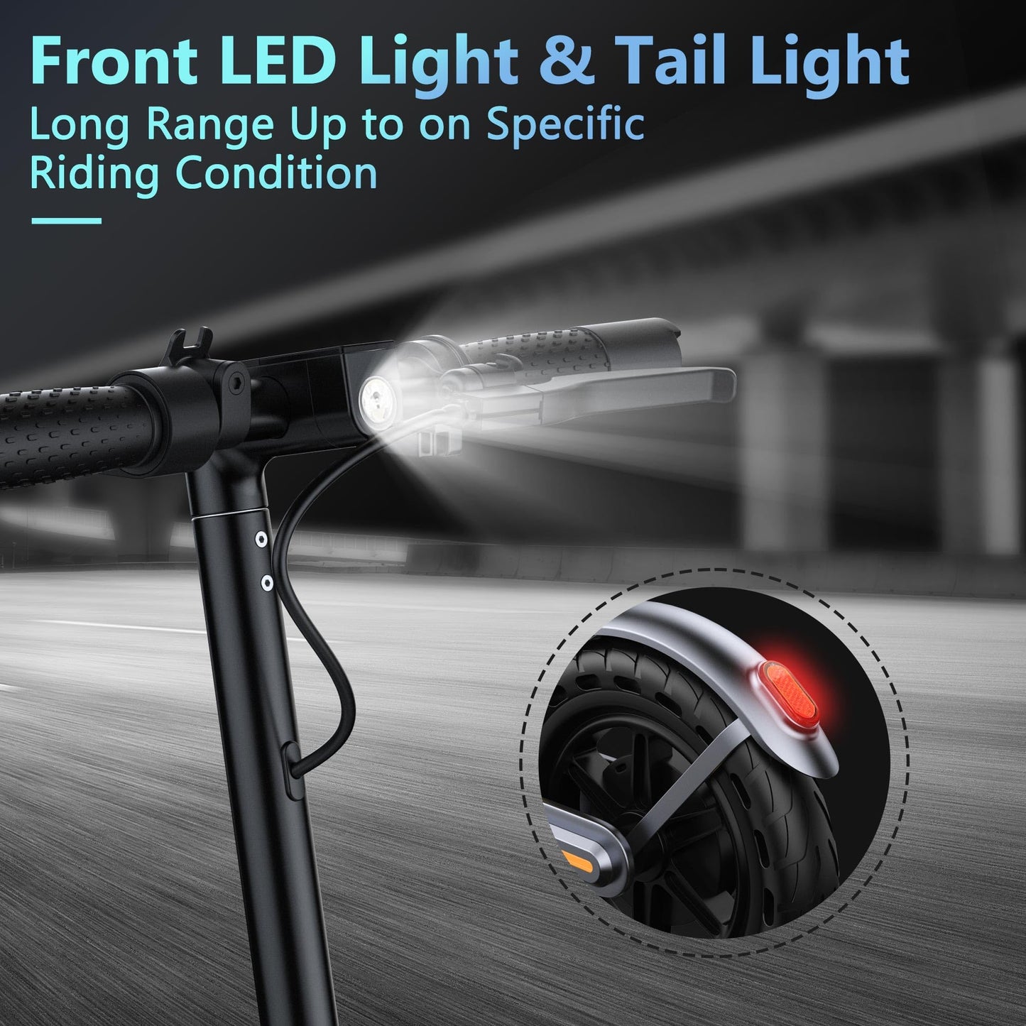 VOLPAM Electric Scooter, 350W/500W, 8.5"/10" Tires, 12/21/28 Miles Range, 16/19/22Mph, Folding E-Scooter with Dual Braking (8.5''-21Miles-350W-Orange)