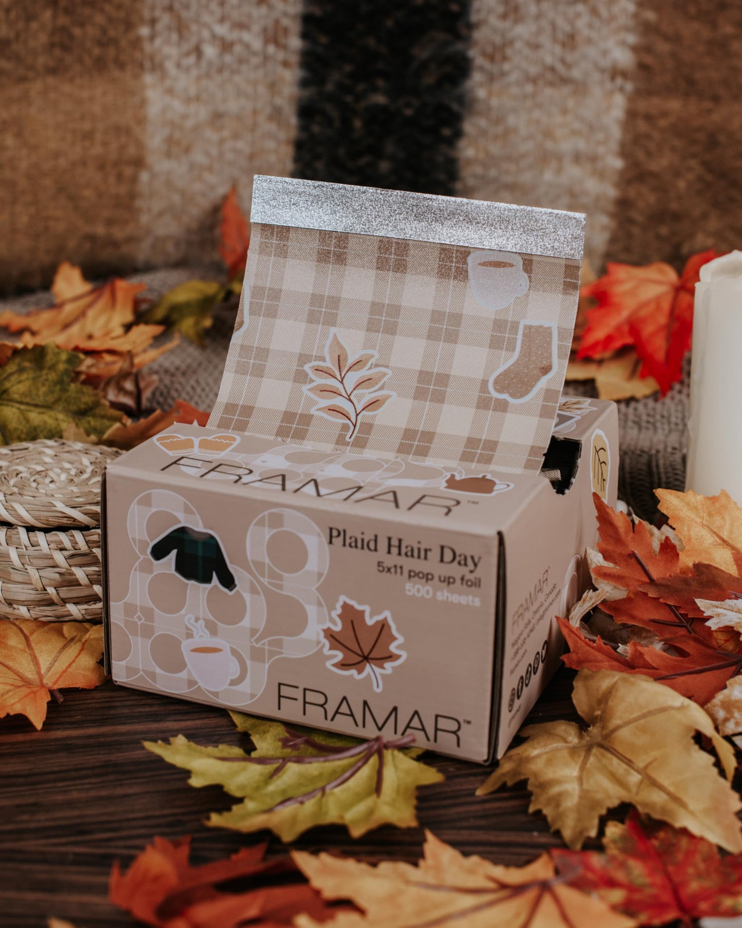 Framar Plaid Hair Foils For Highlighting - Pop Up Hair Foil For Hair Highlighting, Highlight Foils For Hair, Aluminum Foil Sheets, Salon Foils For Hair Stylist, Non Slip 500 Pop Up Foil Sheets