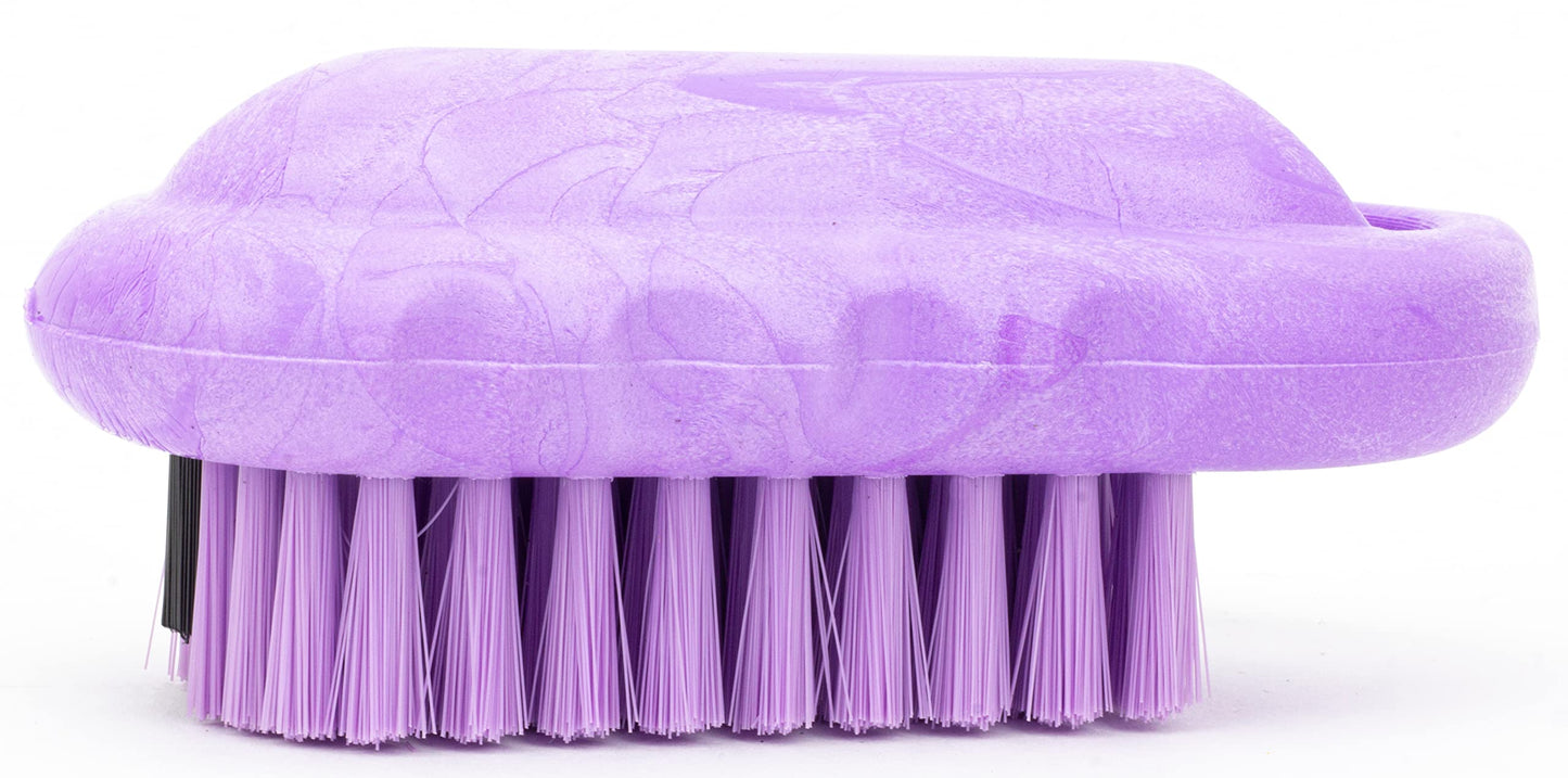 SPARTA Nail Scrub Brush Commercial-Grade, Heavy-Duty Hand and Fingernail Brush with Stiff Bristles for Gardeners, Mechanics, And Foodservice Personnel, Plastic, 5 Inches, Purple