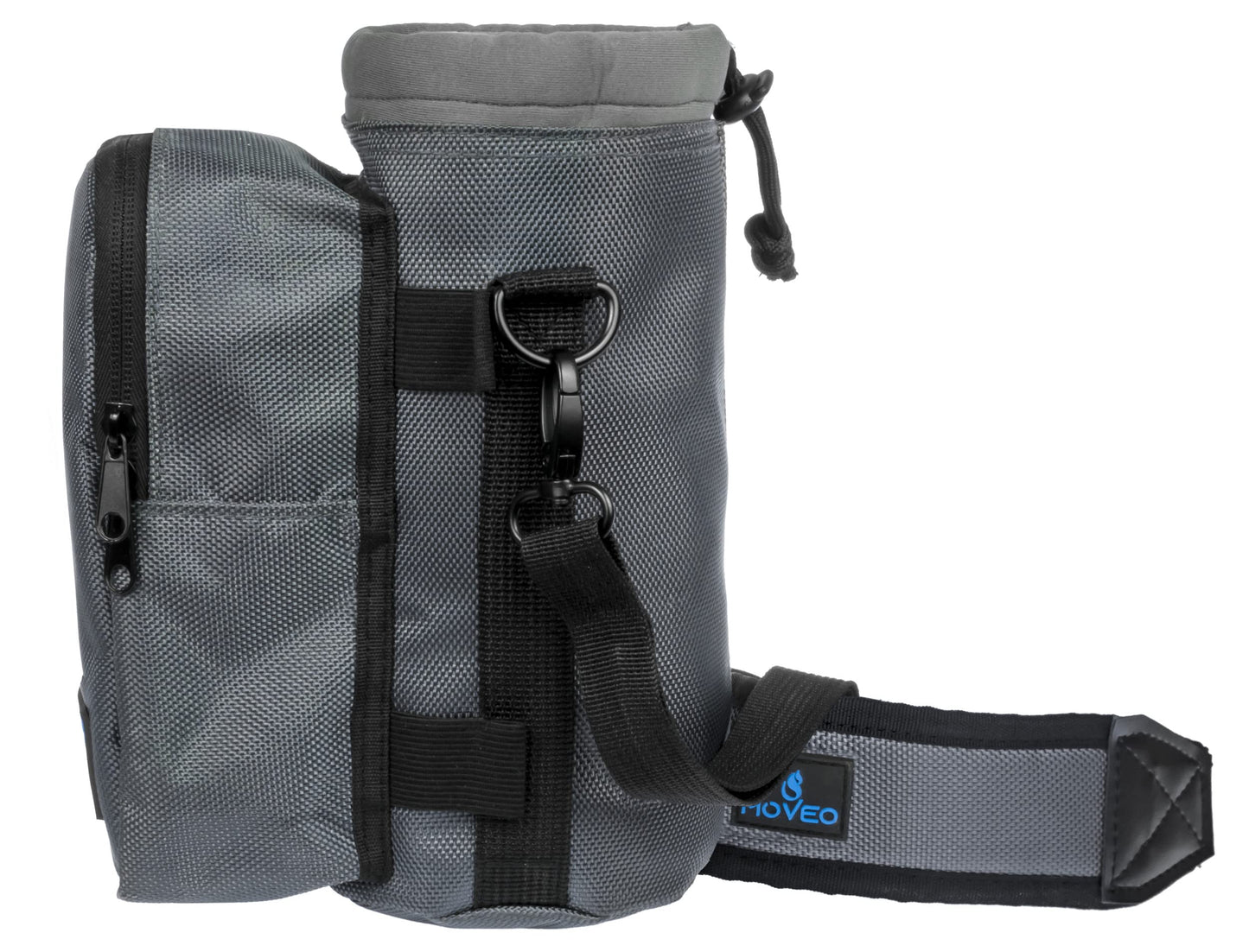 Water Bottle Holder/Carrier, Insulated w/Adjustable Shoulder Strap & Front Pockets - Comfortable Crossbody Water Bottle Holder - Water Bottle Sling Fits 25oz to 40oz Bottles