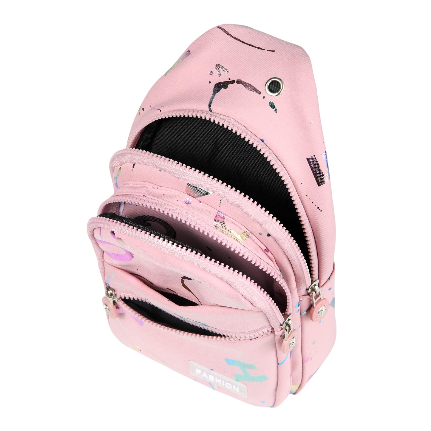 YAZEKOUS Small Sling Bag for Women Men, Crossbody Sling Backpack, Casual Daypack Backpacks Crossbody Bag for Hiking Travel