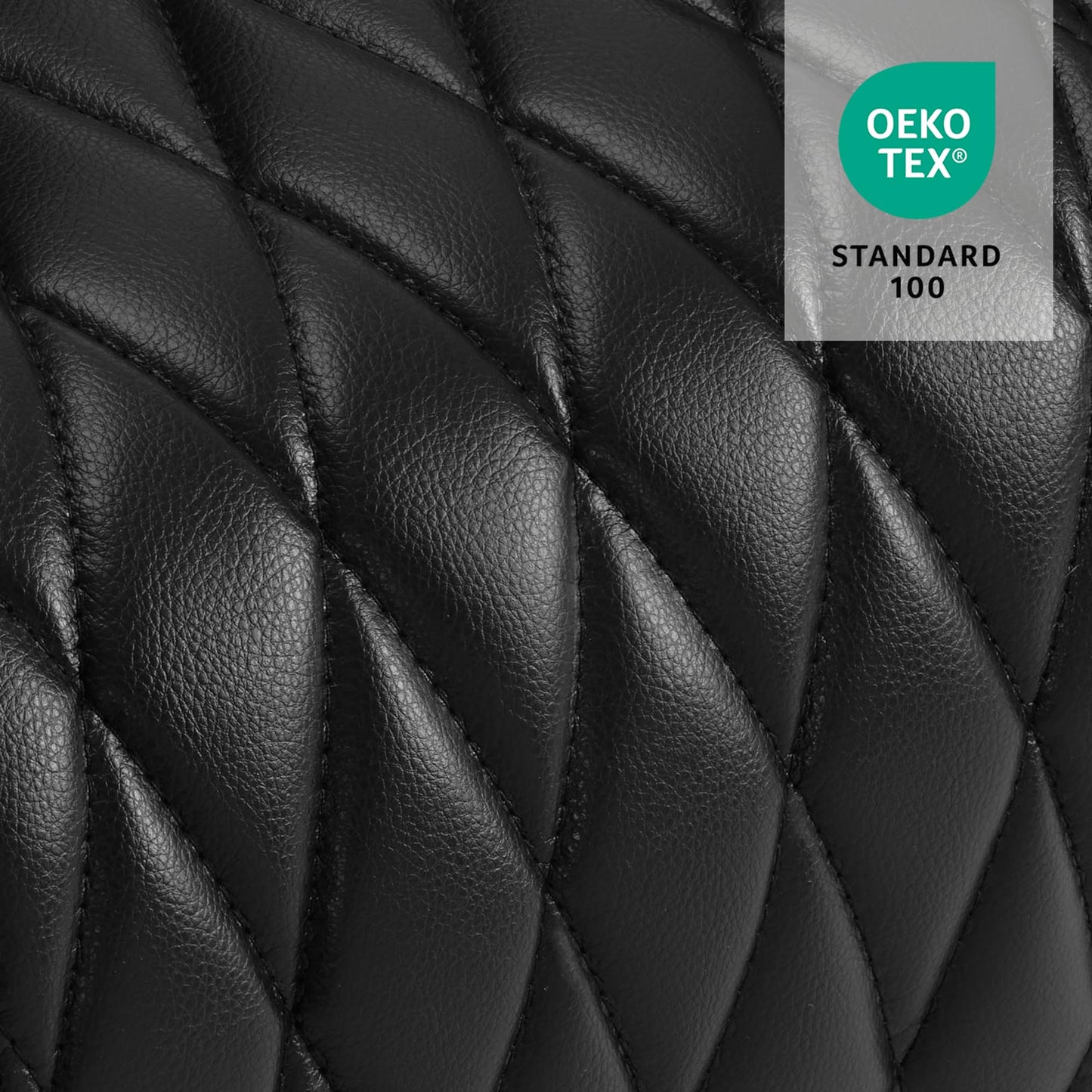 MCombo Oversized Power Recliner Chair for Adults with Power Headrest & LED Light, Faux Leather Recliner Chair for Living Room & Home Theater, USB Port, Armrest Storage HTS401 (Faux Leather, Black)