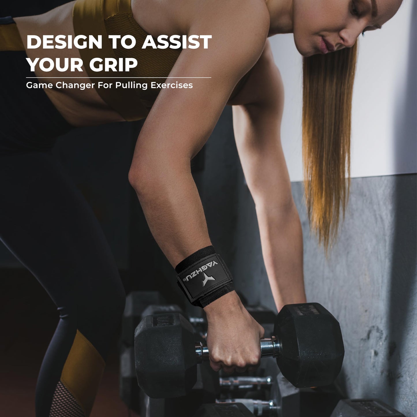 YAGHZU Weight Lifting Hooks, Padded Weight Lifting Straps Wrist Straps for Men and Women, Premium Deadlift Straps for Weightlifting and Powerlifting, Weight Lifting Gloves for Pull Ups