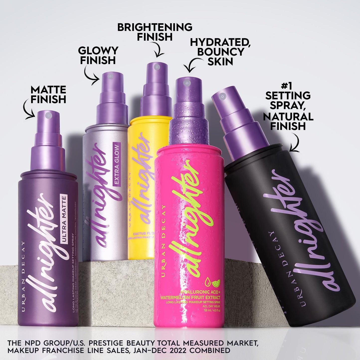 Urban Decay All Nighter Extra Glow Dewy Makeup Setting Spray for Face, Transfer-proof, Long-lasting 16 HR Wear, Hyaluronic Acid & Agave Extract, Radiant Finish, Oil-free, Paraben-free, Vegan - 4 fl oz