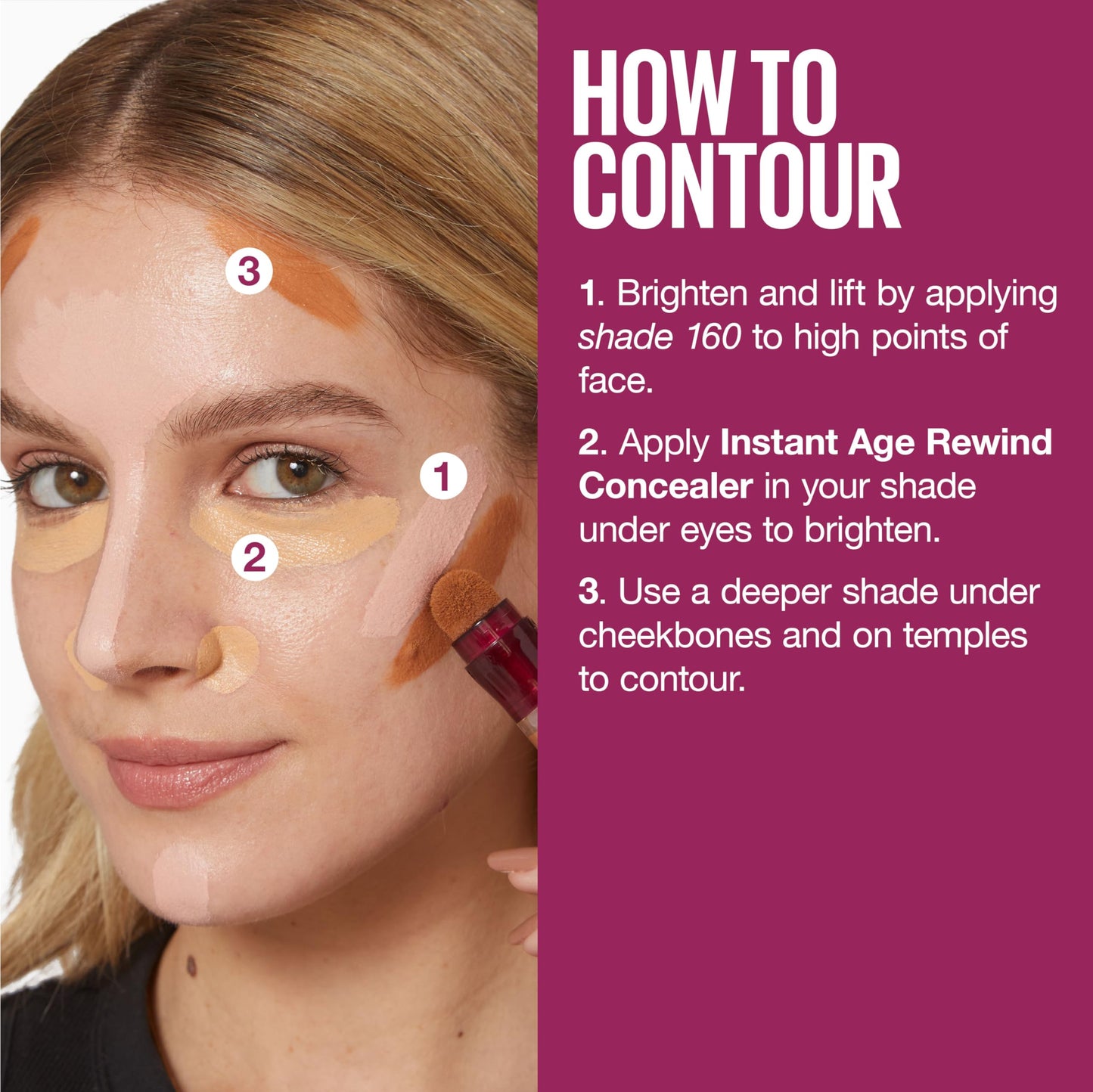 Maybelline Instant Age Rewind Eraser Dark Circles Treatment Multi-Use Concealer, 122, 1 Count (Packaging May Vary)