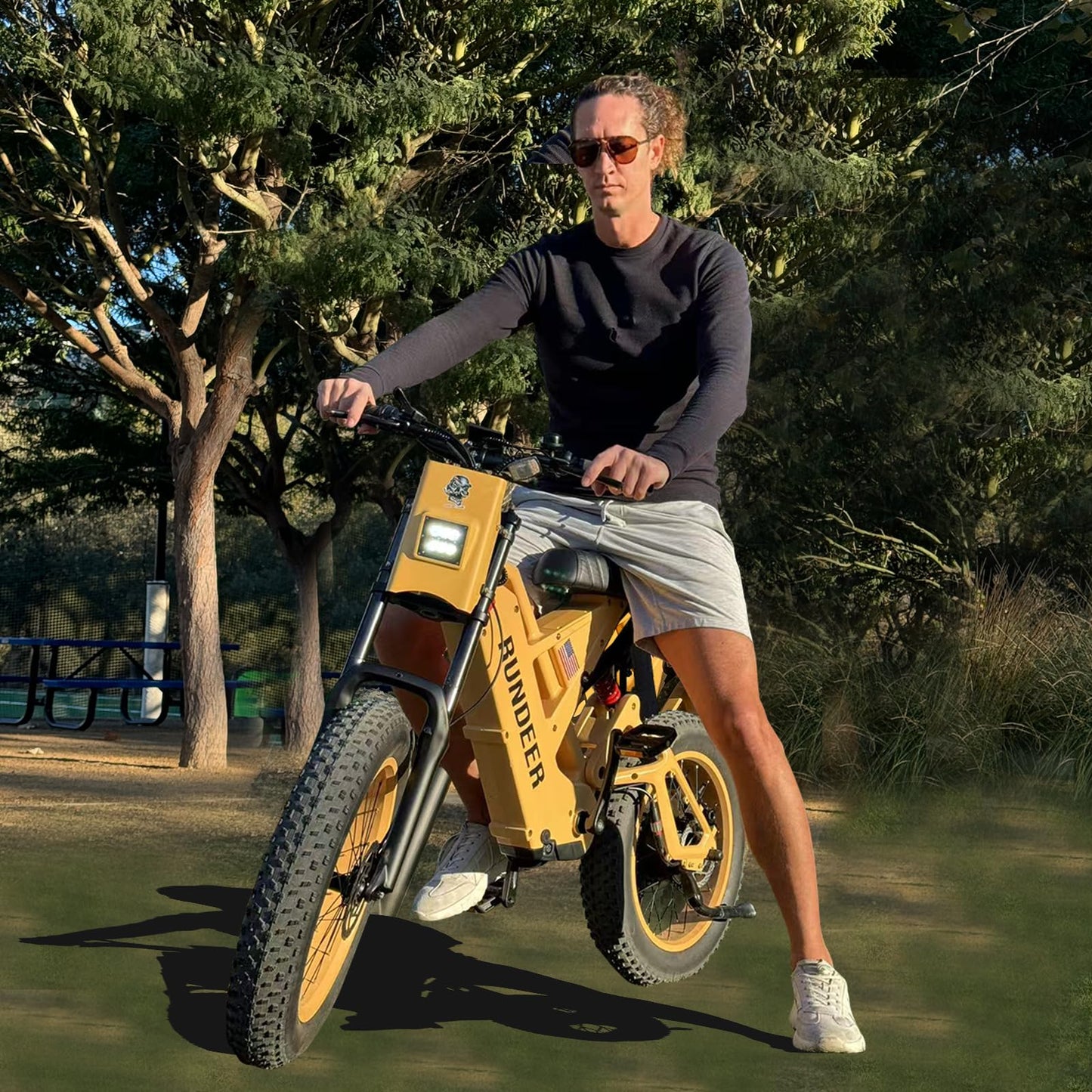 RUNDEER Electric Bike for Adults UL 2849 Certified, Load 400 lbs, BAFANG1200W Invisible Motor, UL2271 Certified 1200WH Battery, 20''x 4.0 Fat Tire Off-Road Electric Bicycle, Dual Hydraulic Disc System