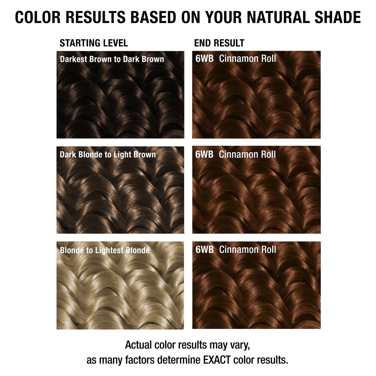 All About Curls 6WB Cinnamon Roll Permanent Hair Color (Prep + Protect Serum & Hair Dye for Curly Hair) - 100% Grey Coverage, Nourished & Radiant Curls