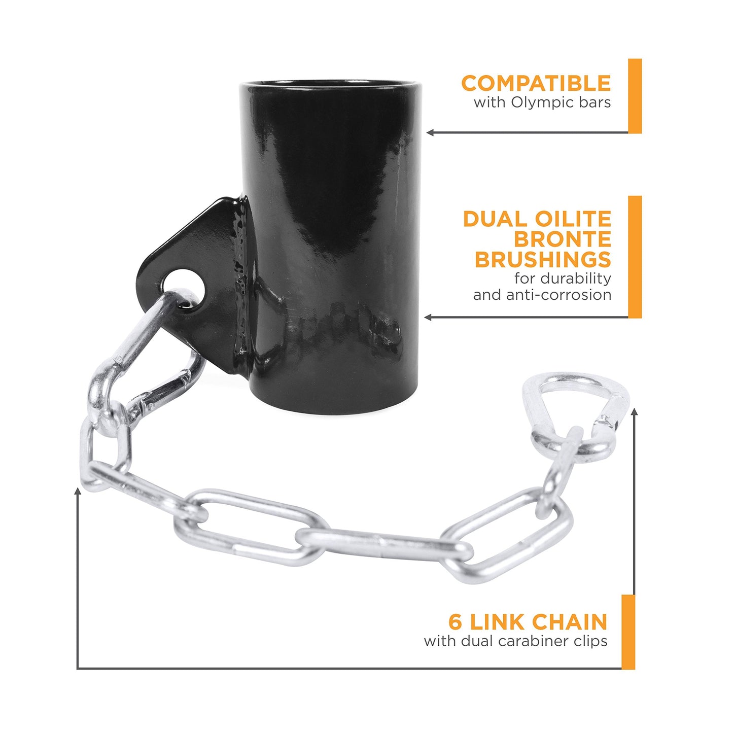 CAP Barbell Eyelet with Chain Attachment, Fits 2 Inch Bars