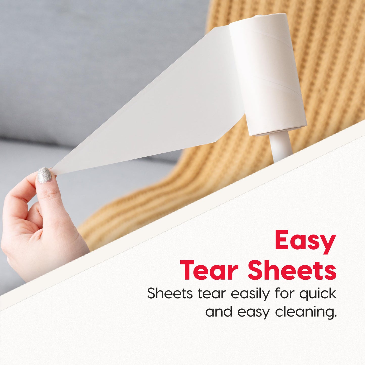IRIS USA Extra Sticky Lint Roller, Standard Pack Comes with Storage Box and Refills, 90 Sheets/Roll, 720 Sheets Total, Easy Tear Lint Remover for Dog Cat Pet Hair On Clothes, Couch, Bed, Floor