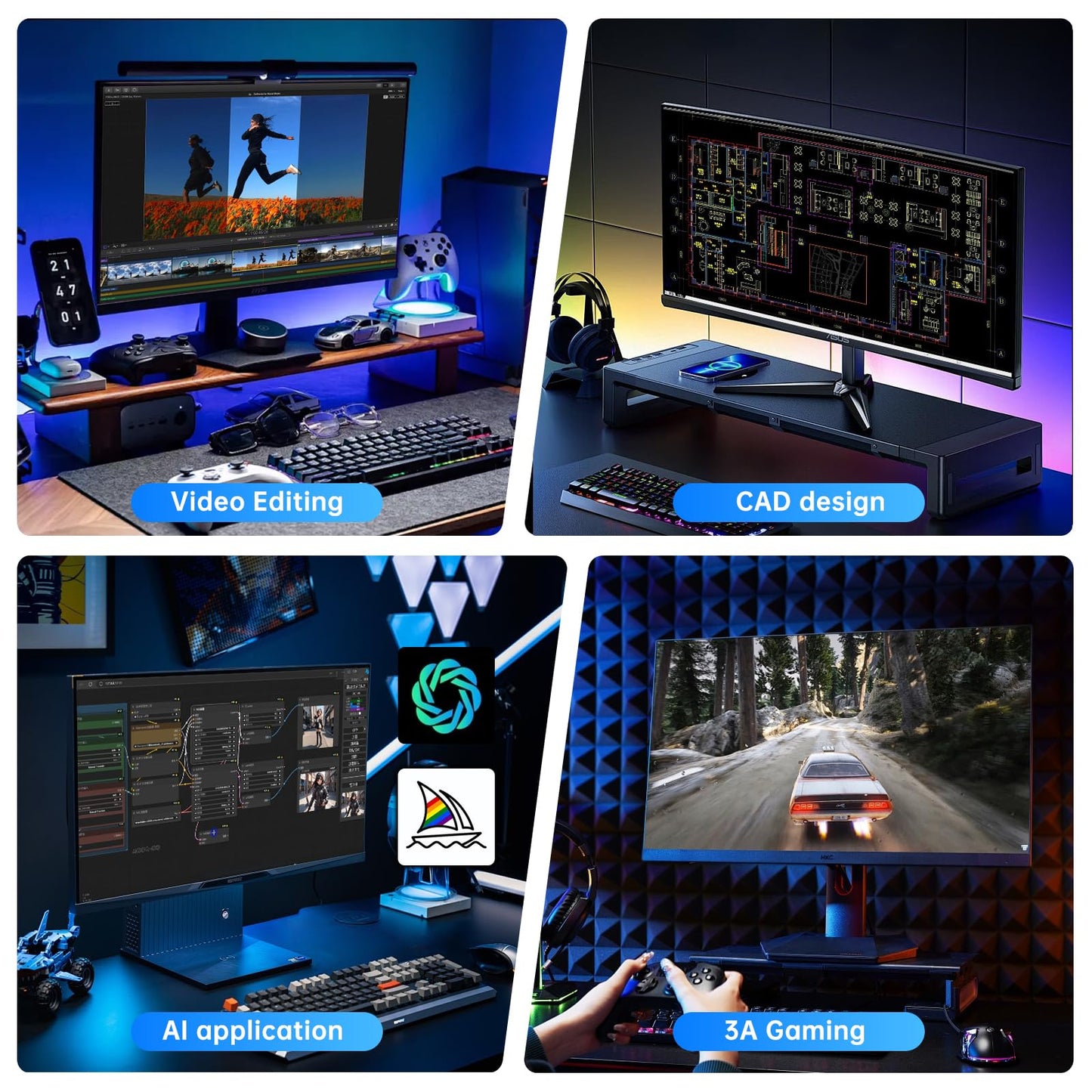 Kinupute Mini Gaming PC, Small Desktop Computer Core i9-12900F Upto 5.1GHz, Win-11 Pro, 64G DDR5| 2T PCIE4.0 SSD, GeForce RTX3060 12G, Dual LAN, Four Display, 8K Output, WiFi6E/BT5.3 for Video Editing