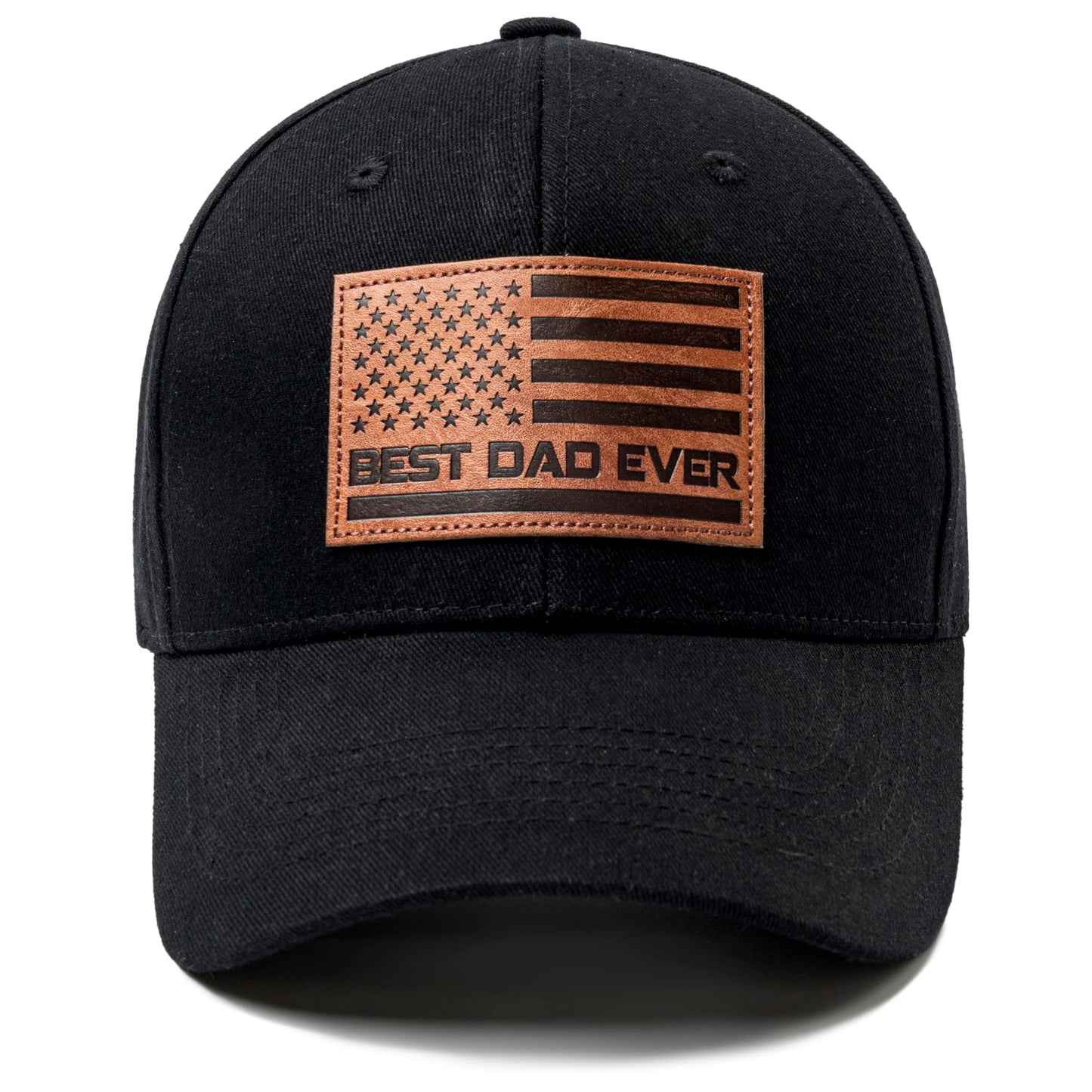 Best Dad Ever American Flag Hat, Dad Hat Fathers Day Birthday Gifts for Dad Papa from Daughter Son Black Cap