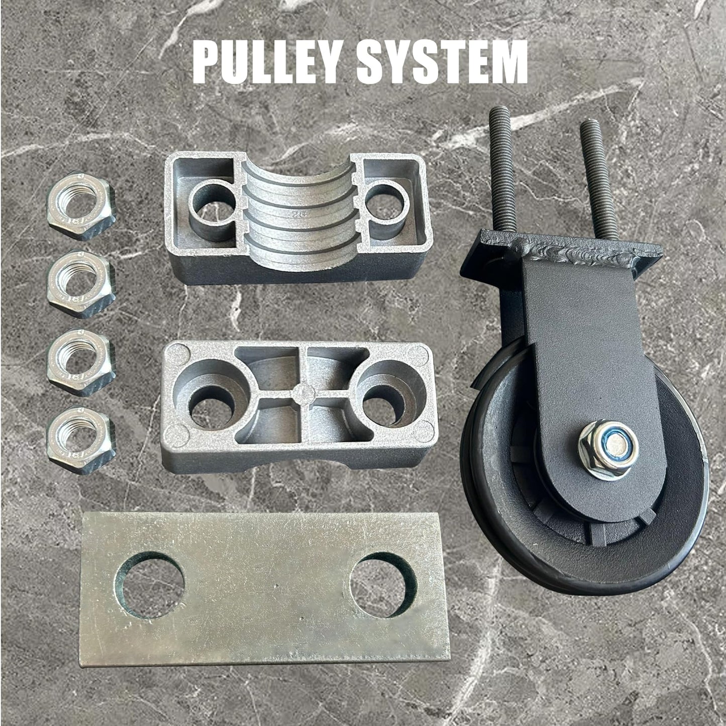 Upgraded Cable Pulley System , LAT Pull Down Machine for Home Gym Equipment, Weight Pulley System for Cable Machine, LAT Pulley System for Strength Training Power Cages, Power Racks (Diameter 30mm)